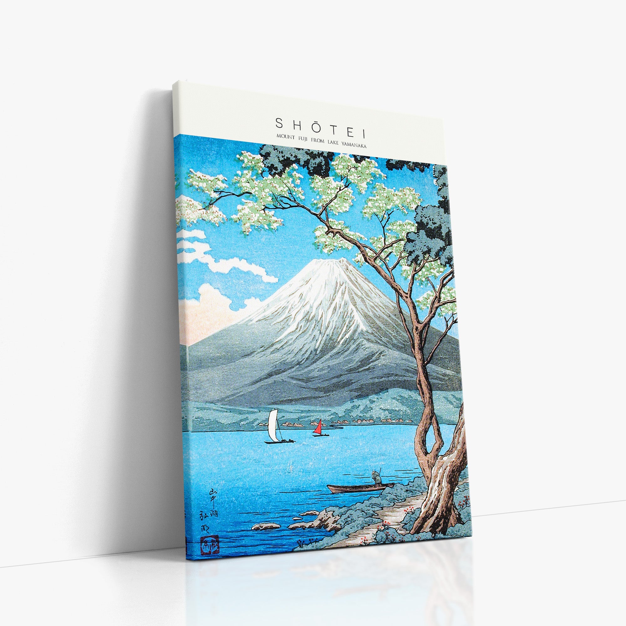 Der Fuji vom Yamanaka-See aus – Galerie-Stil