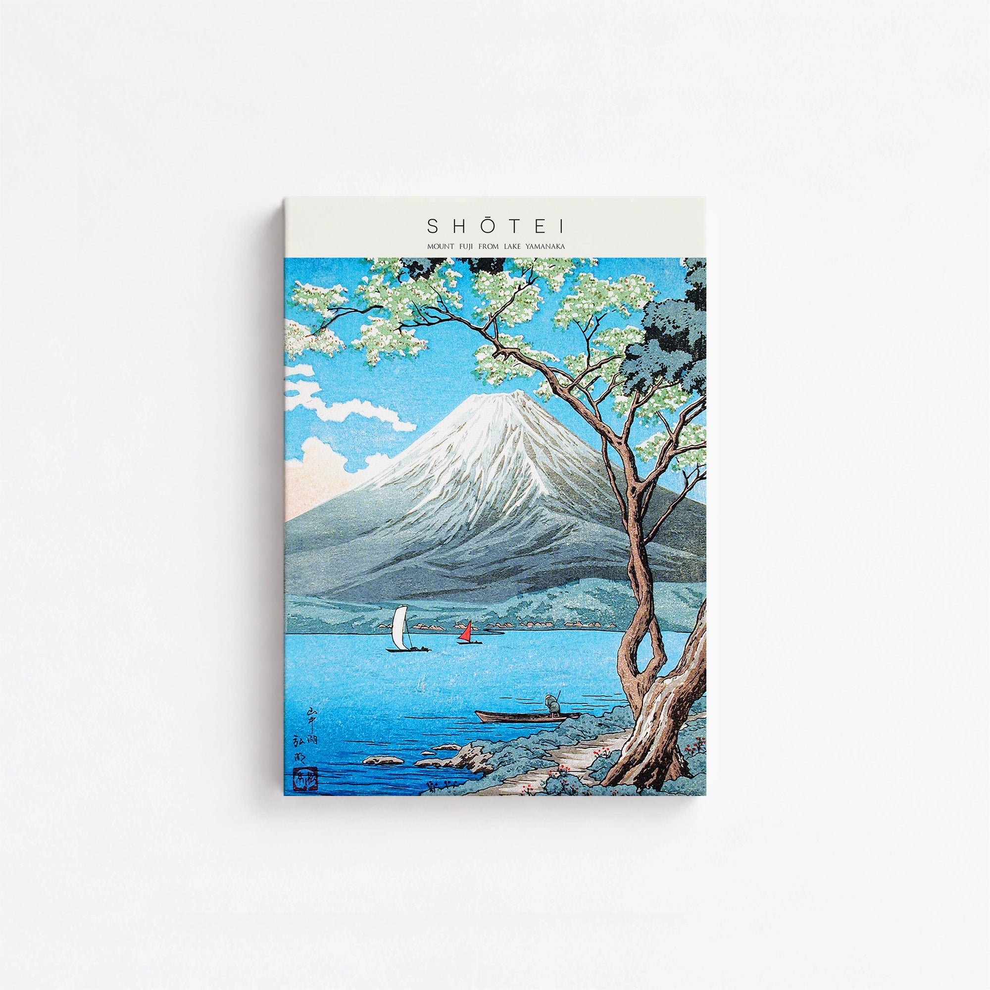Der Fuji vom Yamanaka-See aus – Galerie-Stil