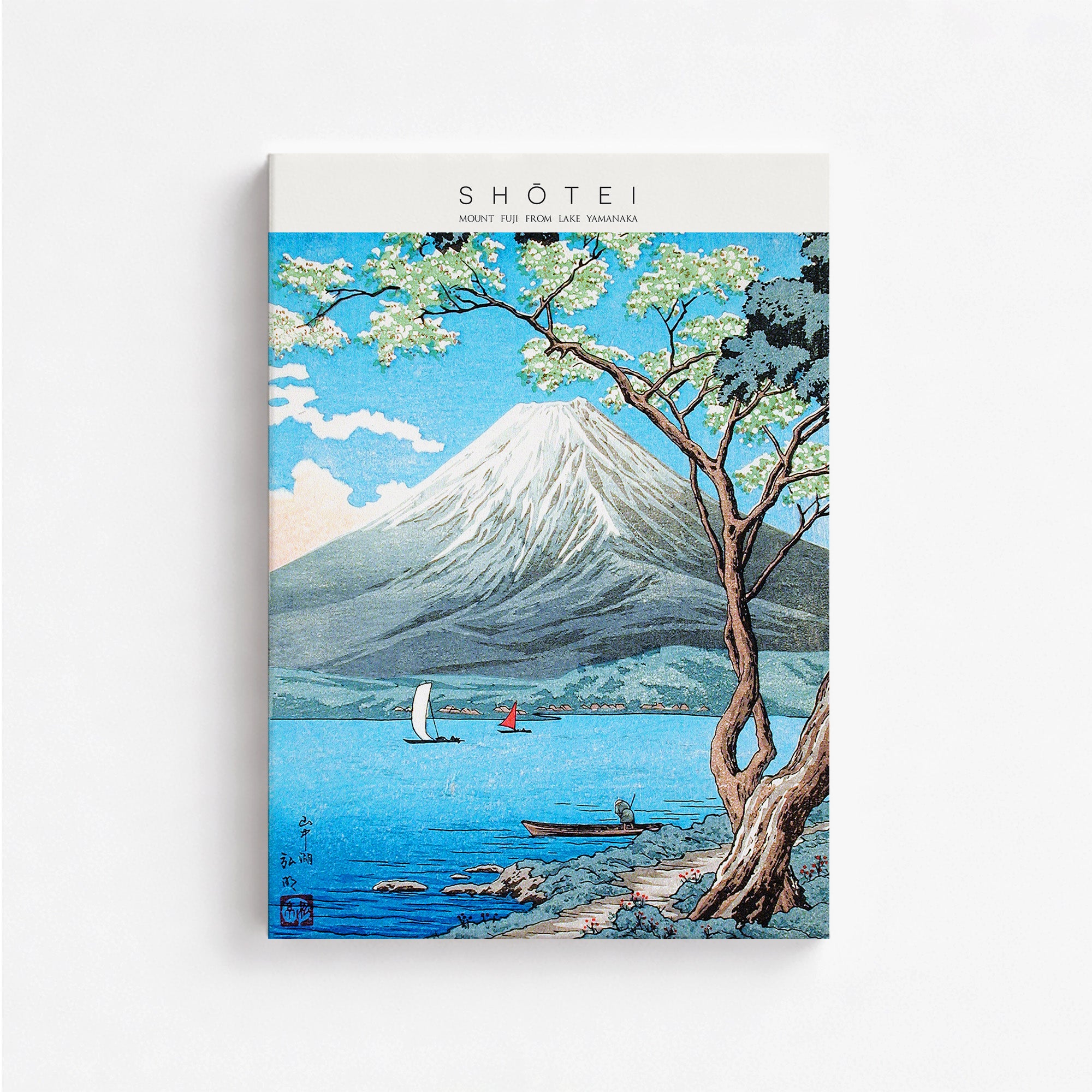 Der Fuji vom Yamanaka-See aus – Galerie-Stil