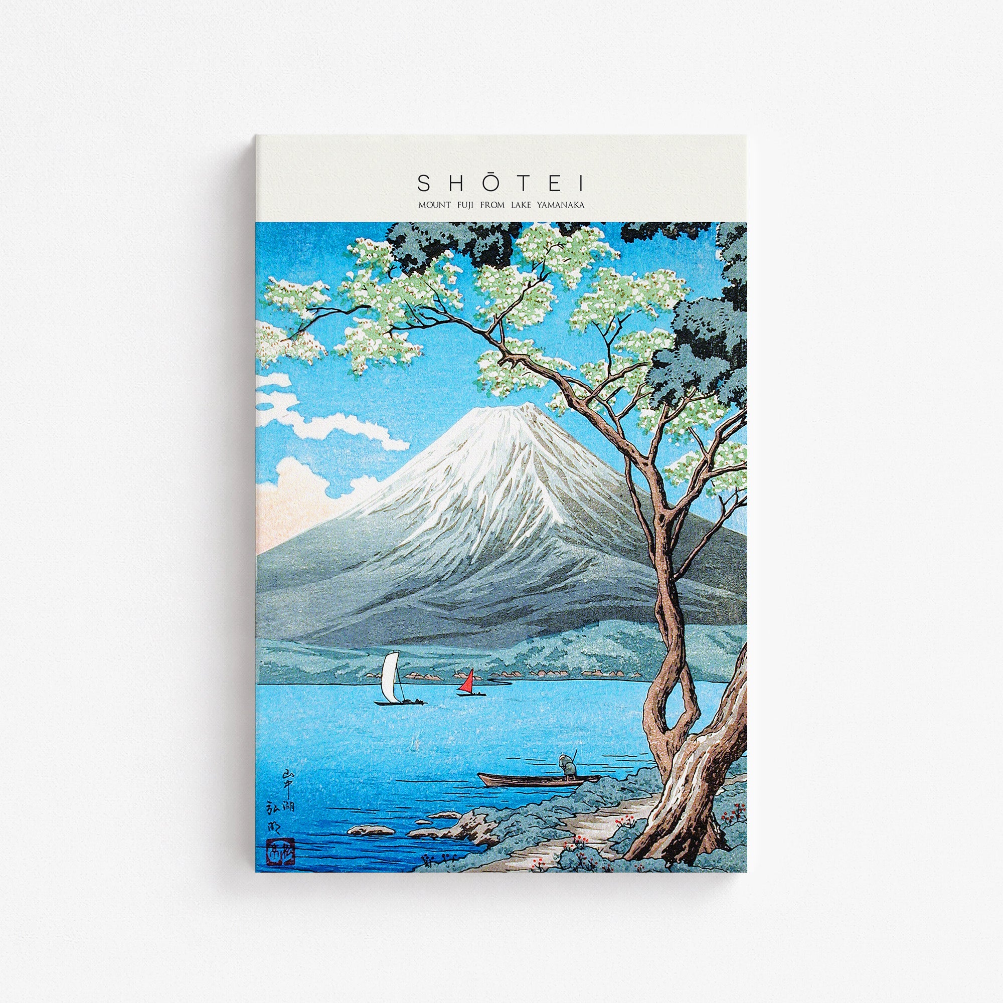 Der Fuji vom Yamanaka-See aus – Galerie-Stil