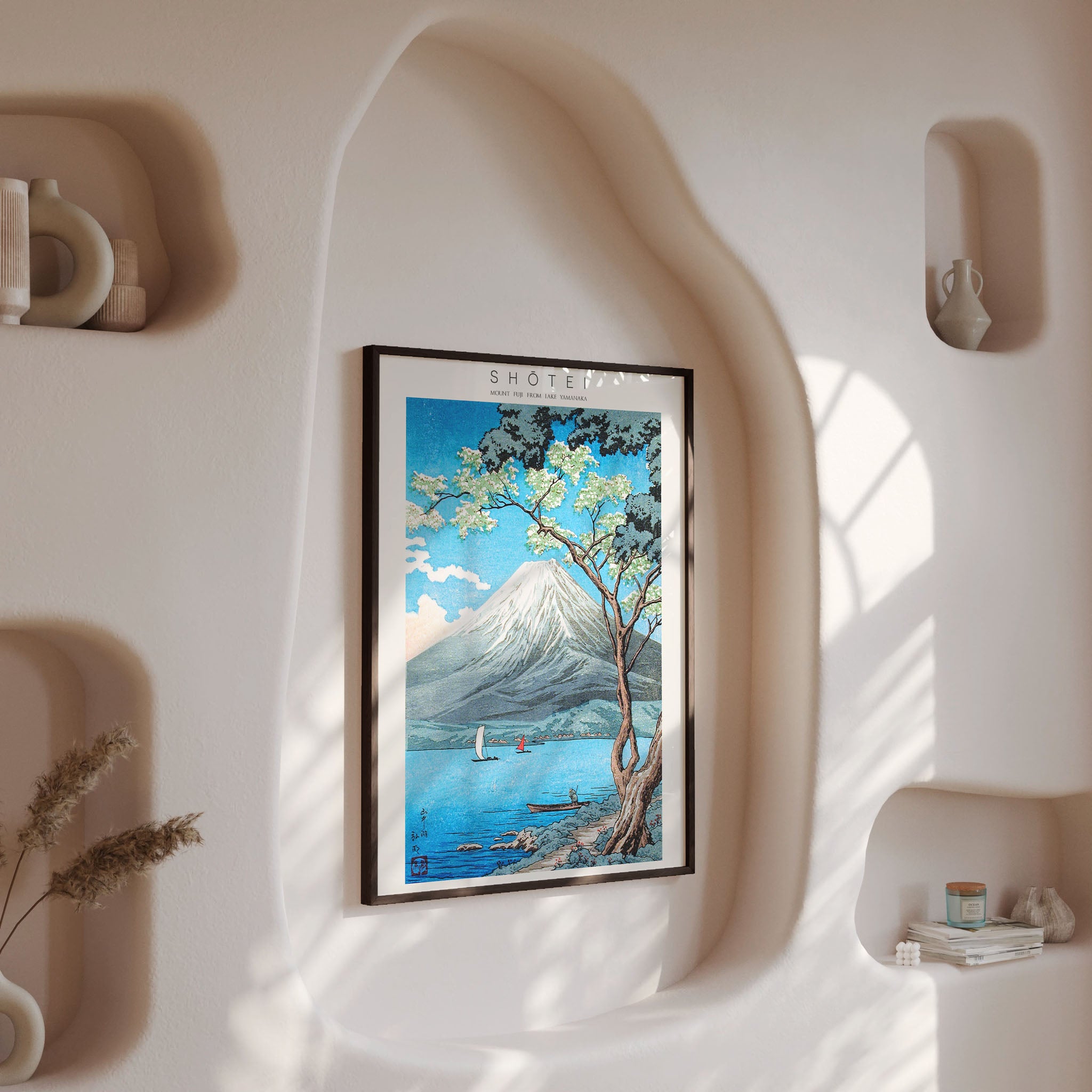 Mount Fuji from Lake Yamanaka — Shōtei | Gallery-style – Japandi.Art