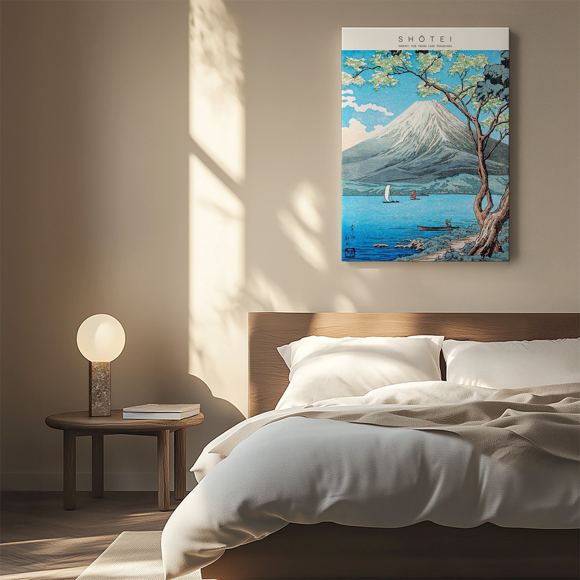 Der Fuji vom Yamanaka-See aus – Galerie-Stil
