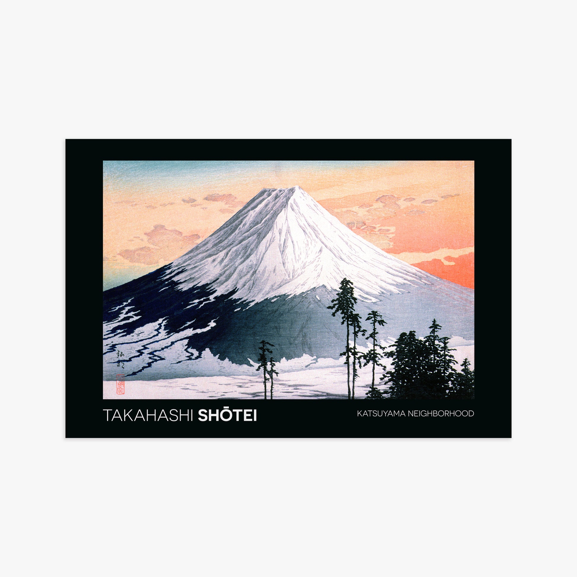 Shōtei: Katsuyama Neighborhood - Japandi, 61x91cm Art Reproduction Unframed