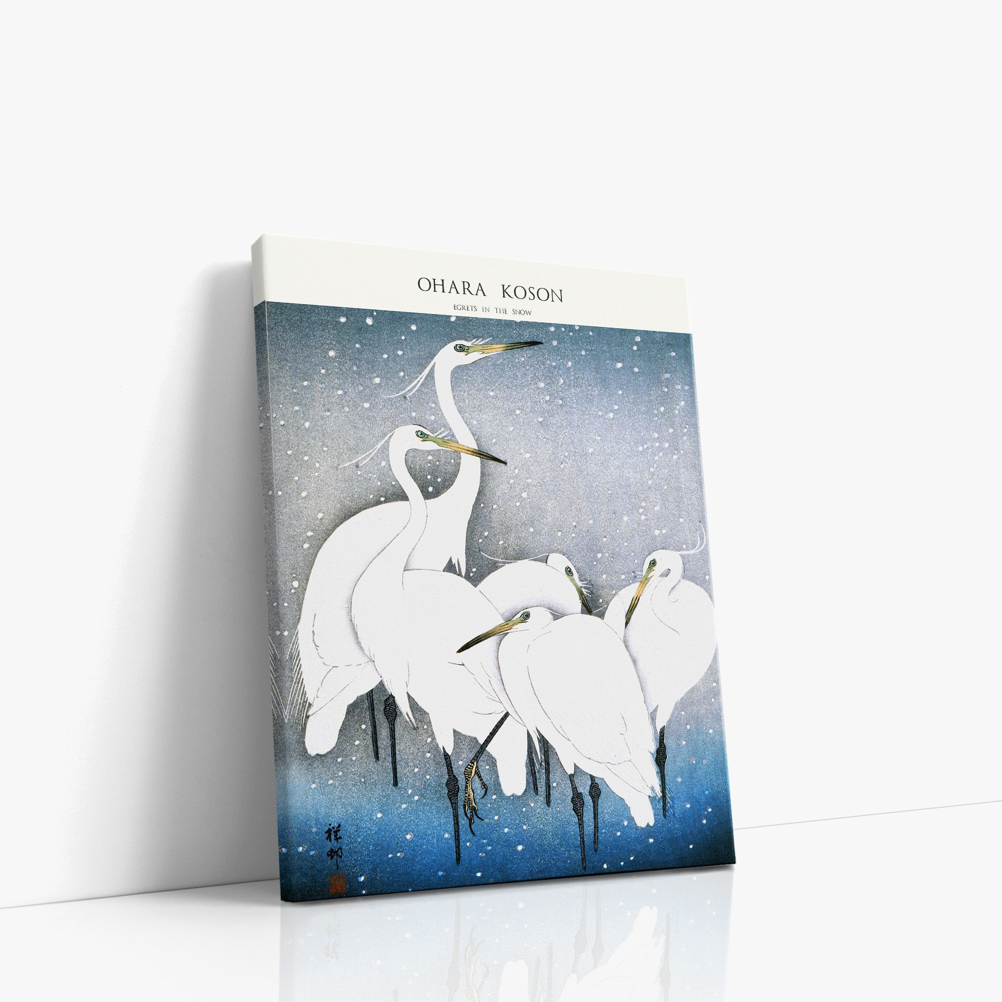 Egrets in the Snow - Gallery-style