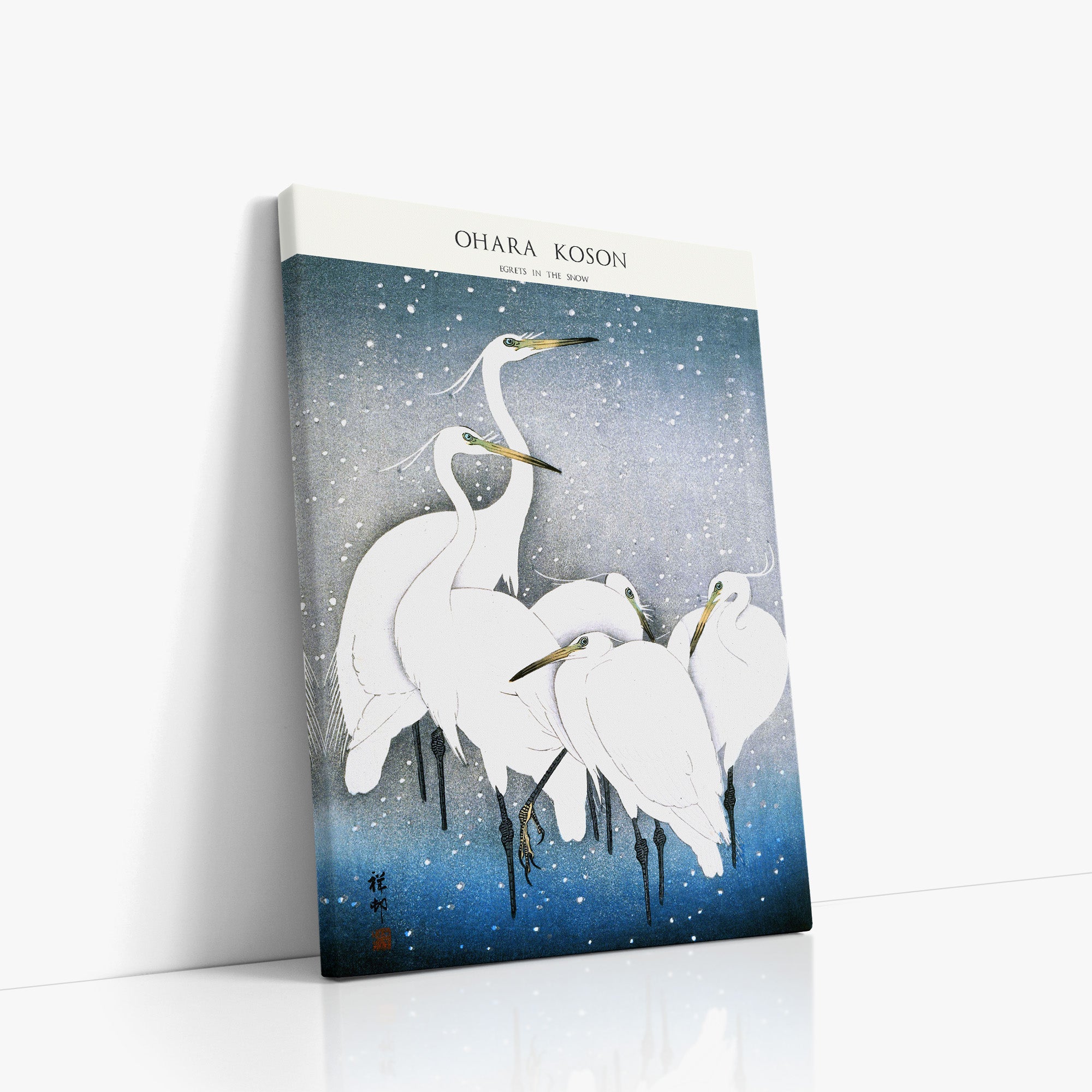 Egrets in the Snow - Gallery-style