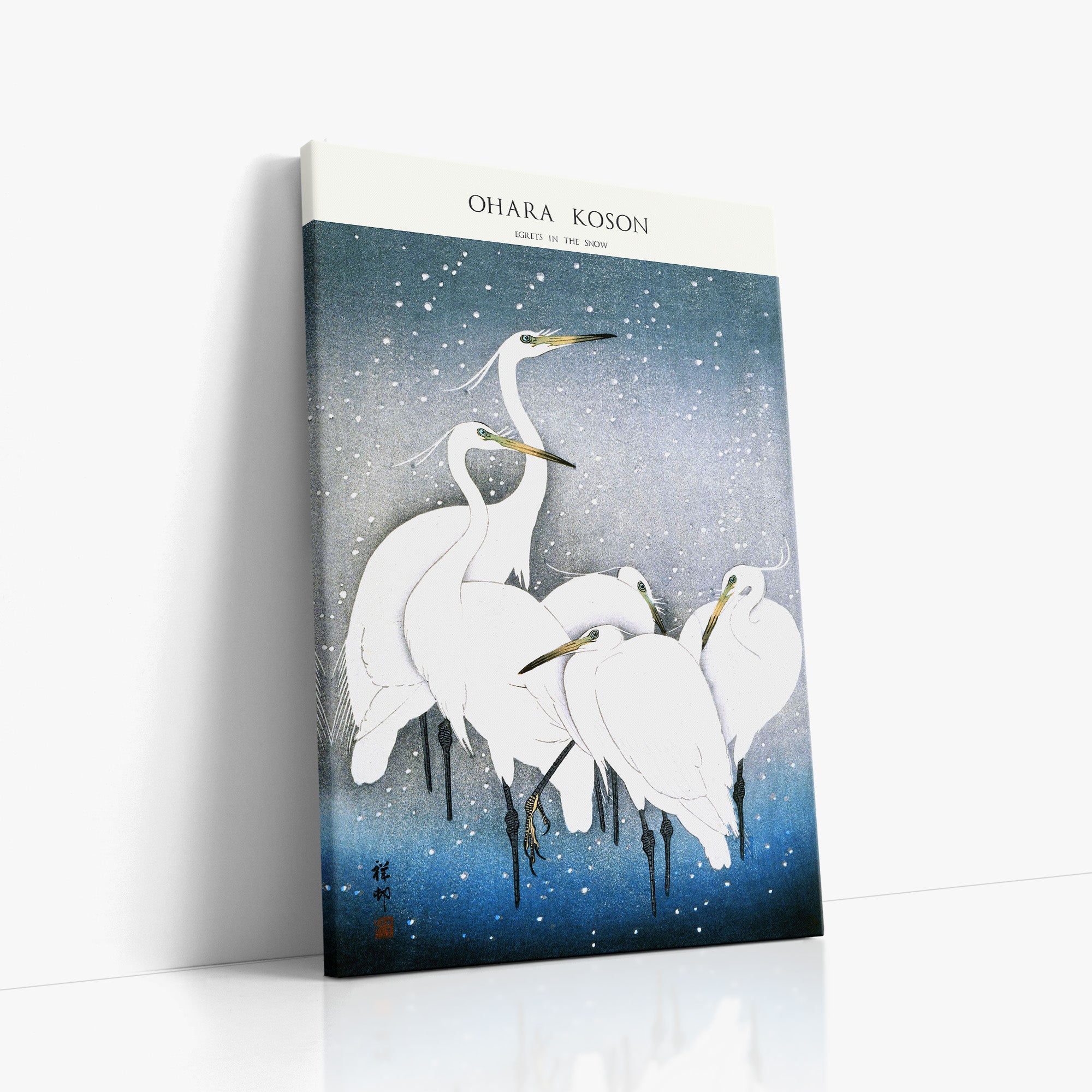 Egrets in the Snow - Gallery-style