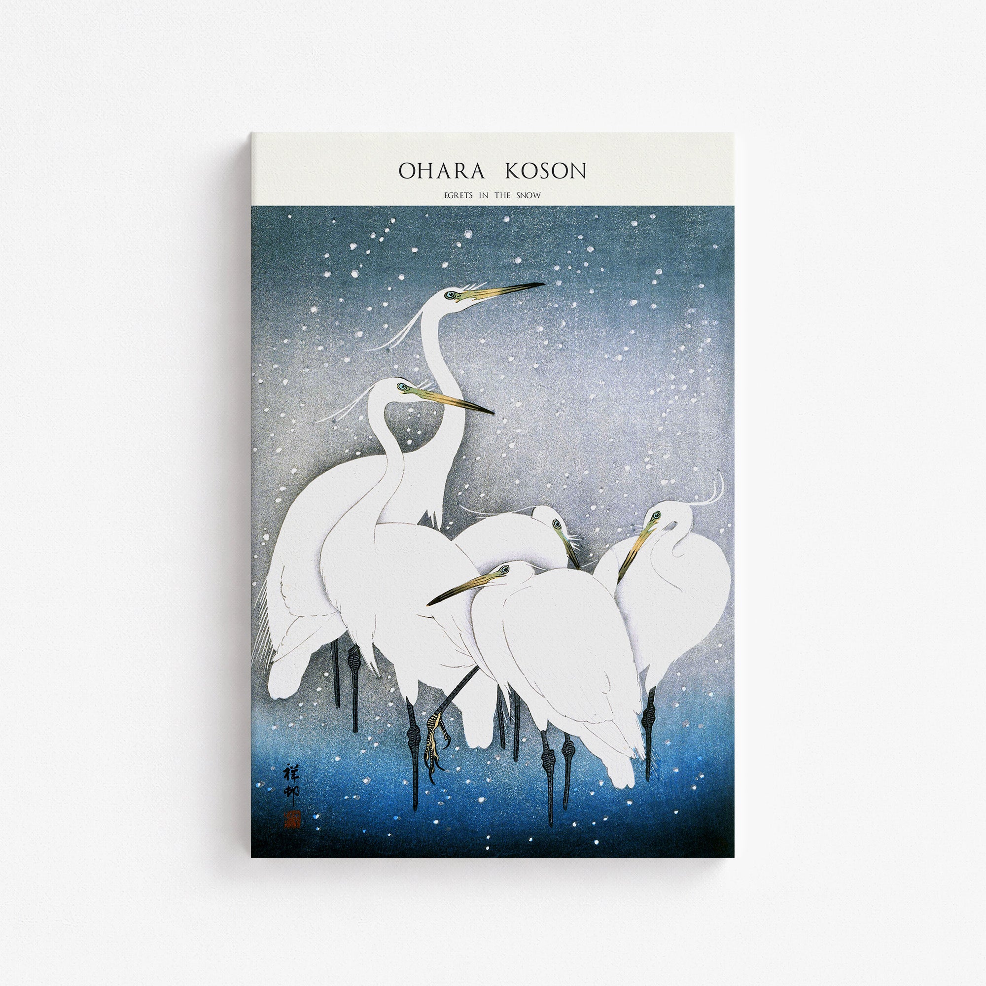 Egrets in the Snow - Gallery-style
