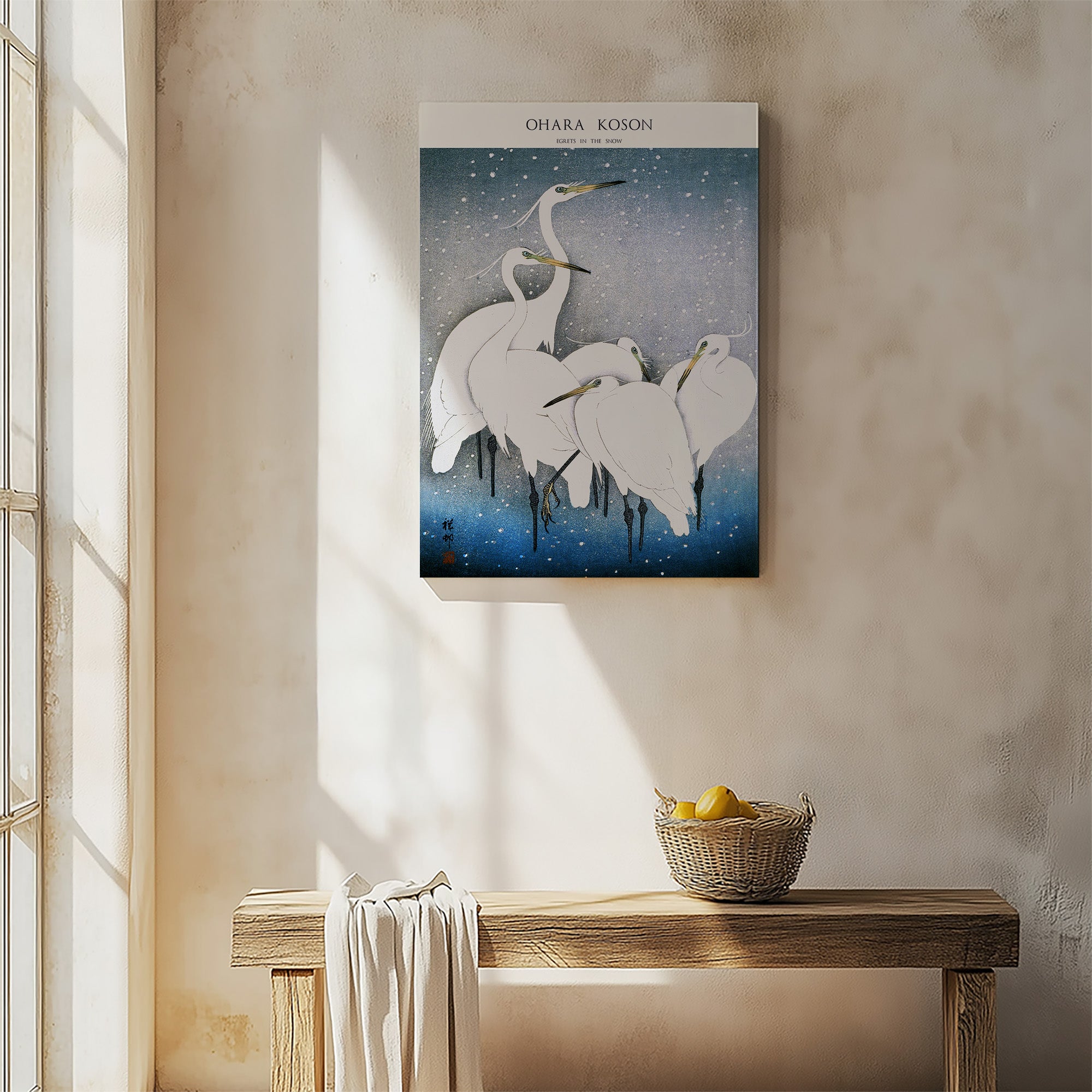 Egrets in the Snow - Gallery-style