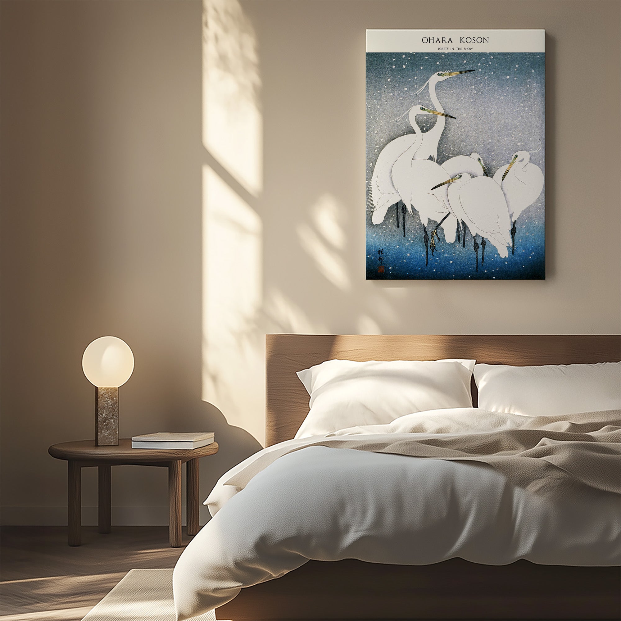 Egrets in the Snow - Gallery-style
