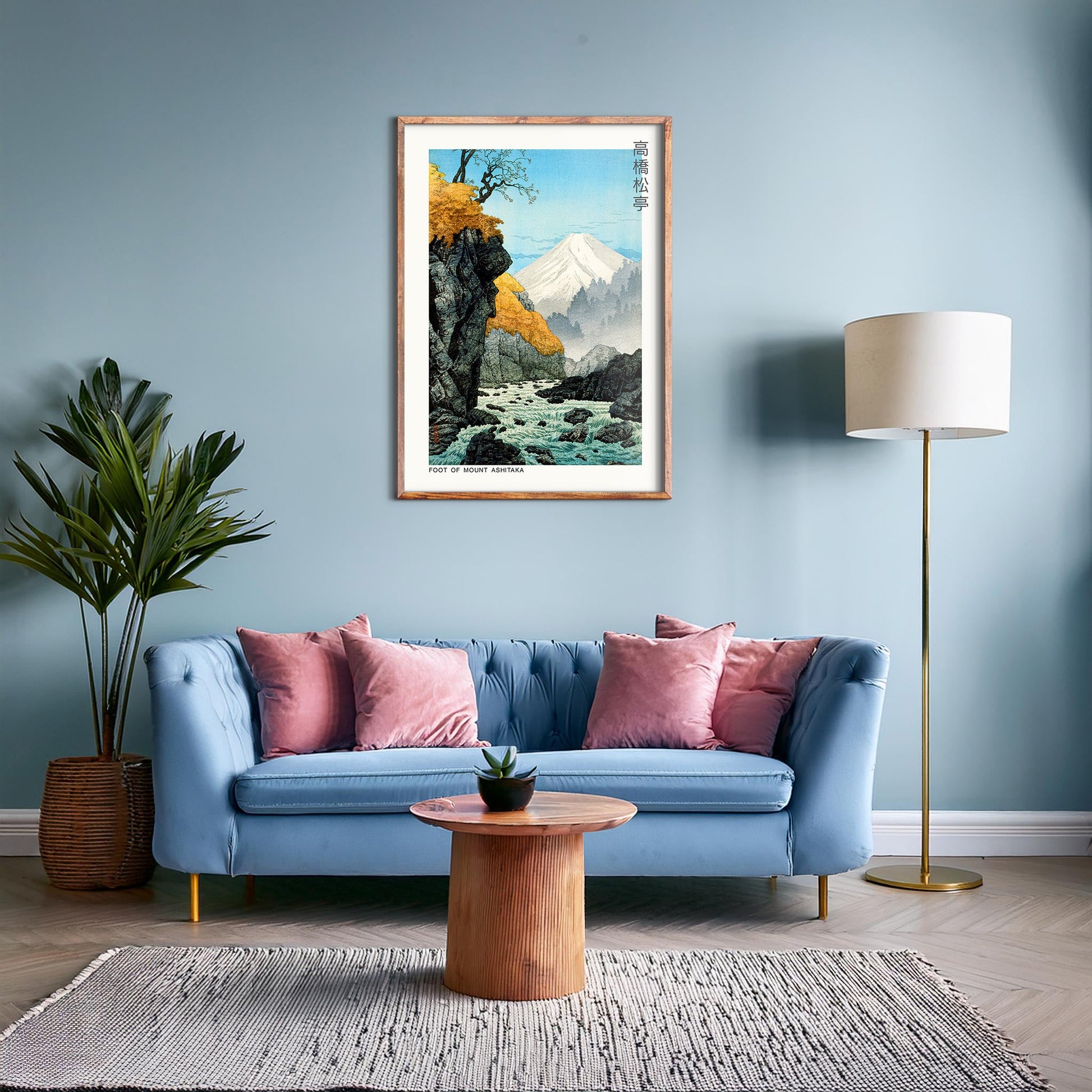 Design Concept No. 28 for Hiroaki Takahashi: Foot of Mount Ashitaka - Japandi Japanese Wall Art