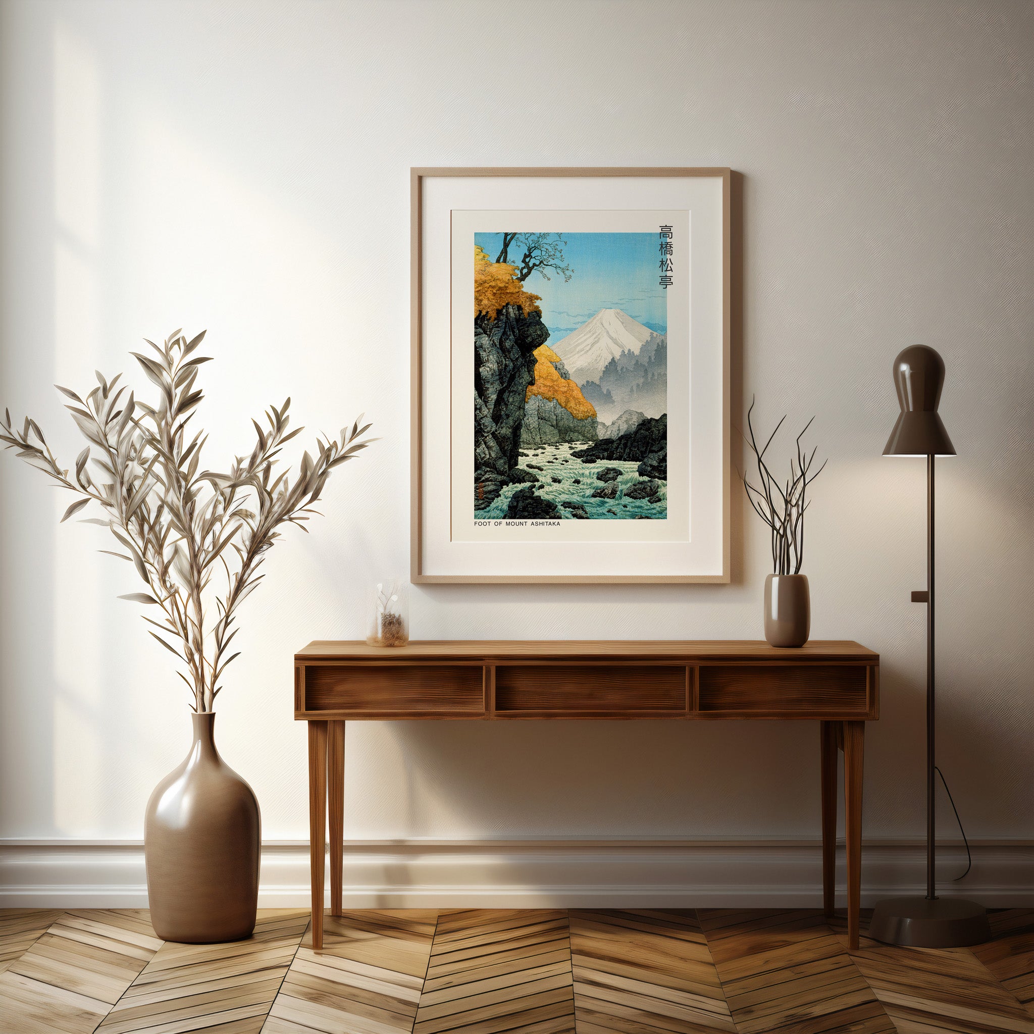 Design Concept No. 37 for Hiroaki Takahashi: Foot of Mount Ashitaka - Japandi Japanese Wall Art