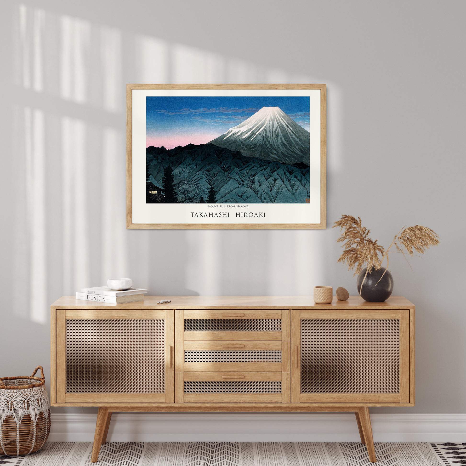 Design Concept No. 10 for Hiroaki Takahashi: Mount Fuji From Hakone - Japandi Japanese Wall Art