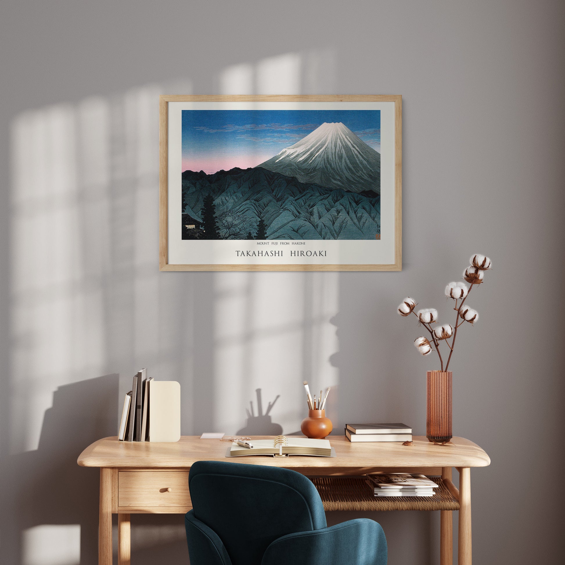 Design Concept No. 11 for Hiroaki Takahashi: Mount Fuji From Hakone - Japandi Japanese Wall Art