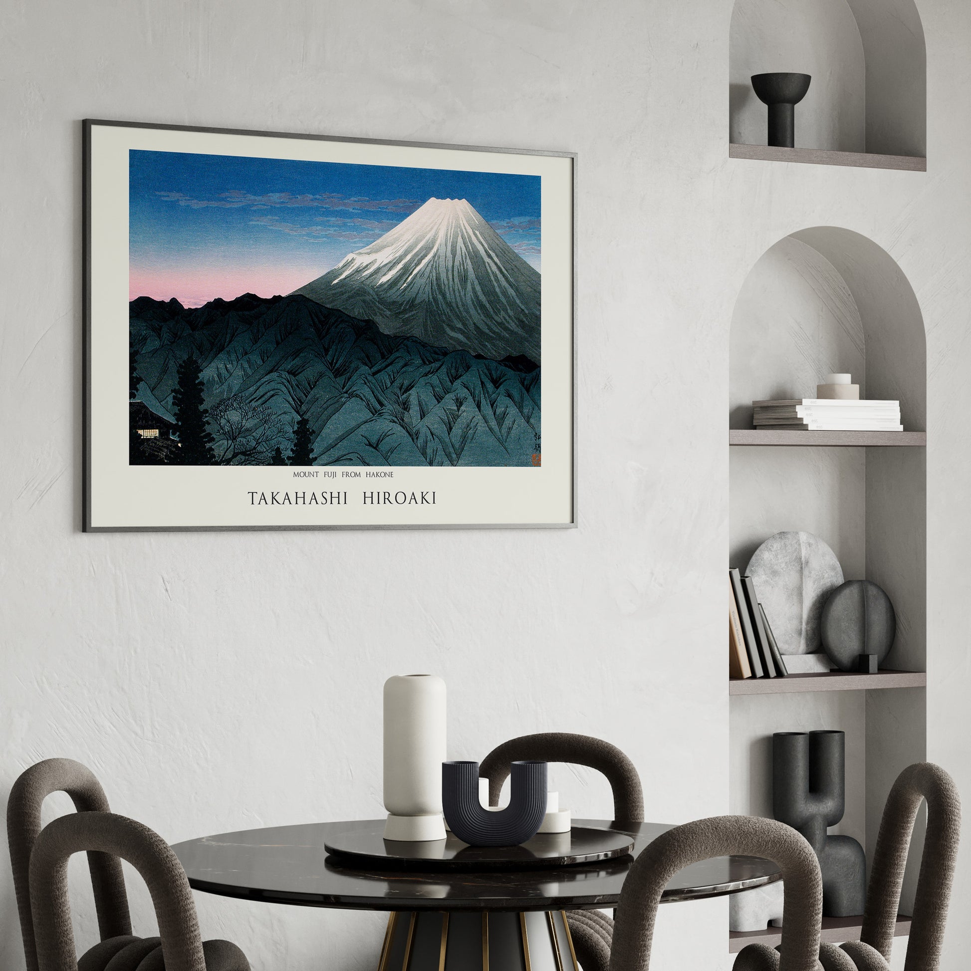 Design Concept No. 26 for Hiroaki Takahashi: Mount Fuji From Hakone - Japandi Japanese Wall Art