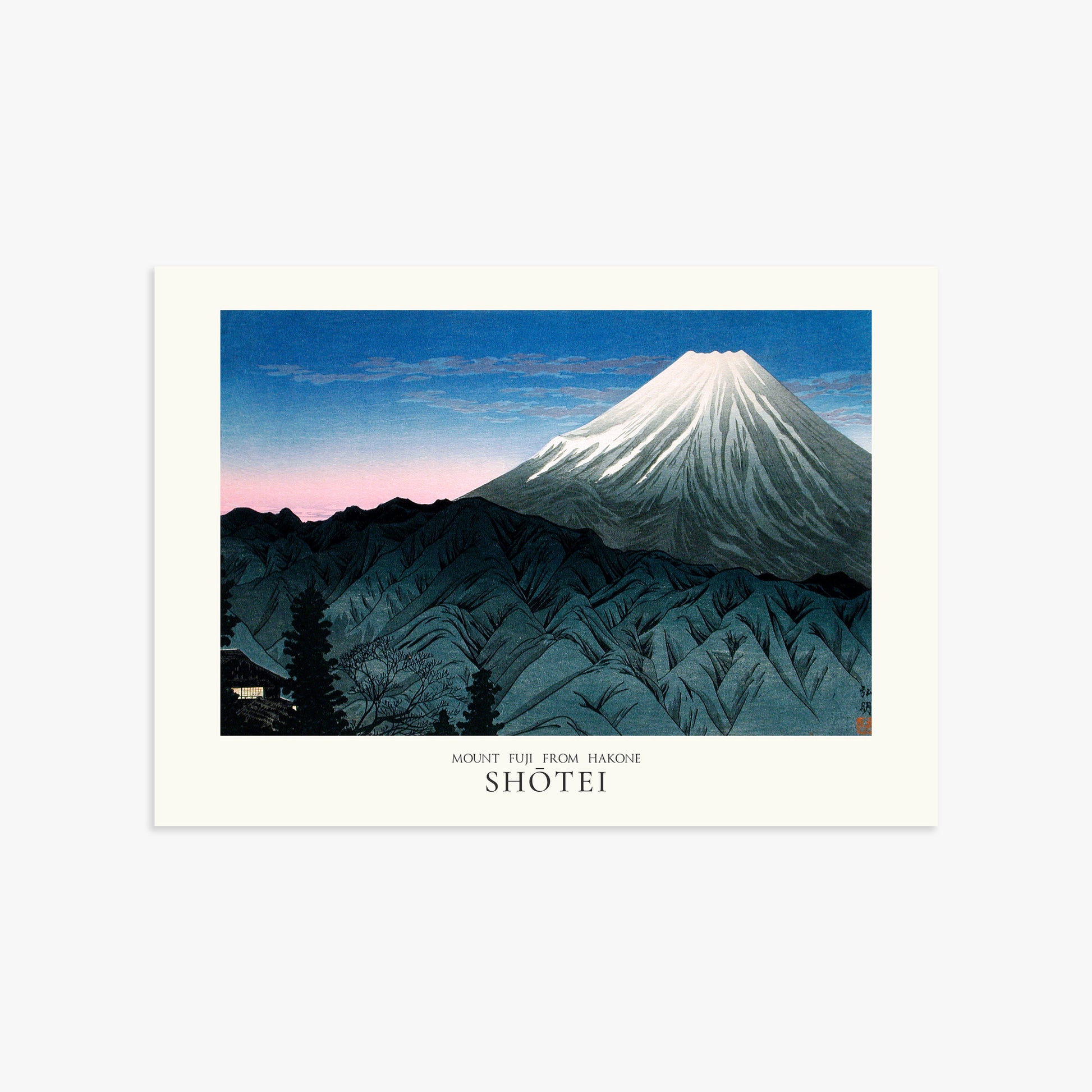 Shōtei: Mount Fuji From Hakone - Japandi, 50x70cm Art Reproduction Unframed