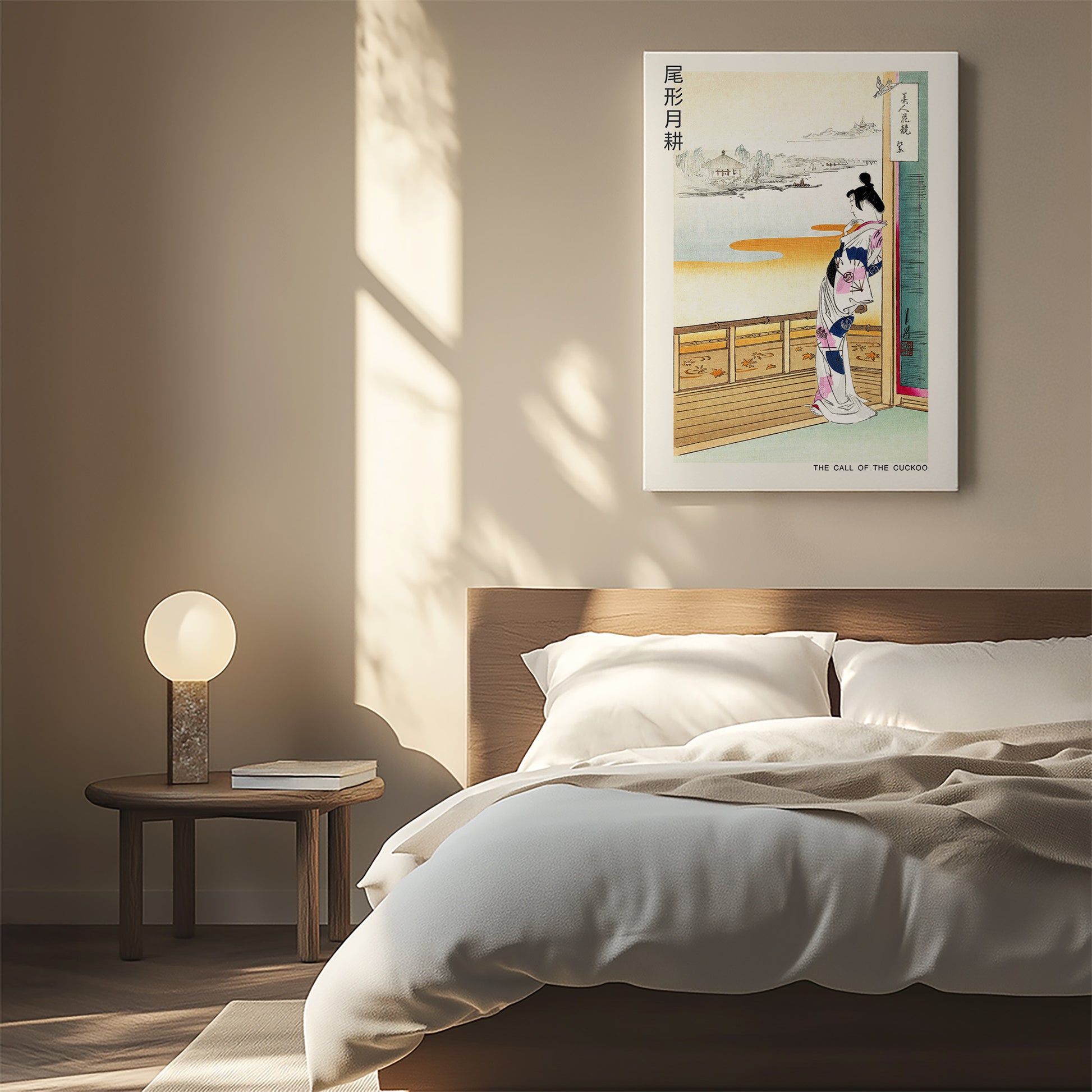 Design Concept No. 55 for Ogata Gekko: The Call of the Cuckoo - Japandi Japanese Wall Art