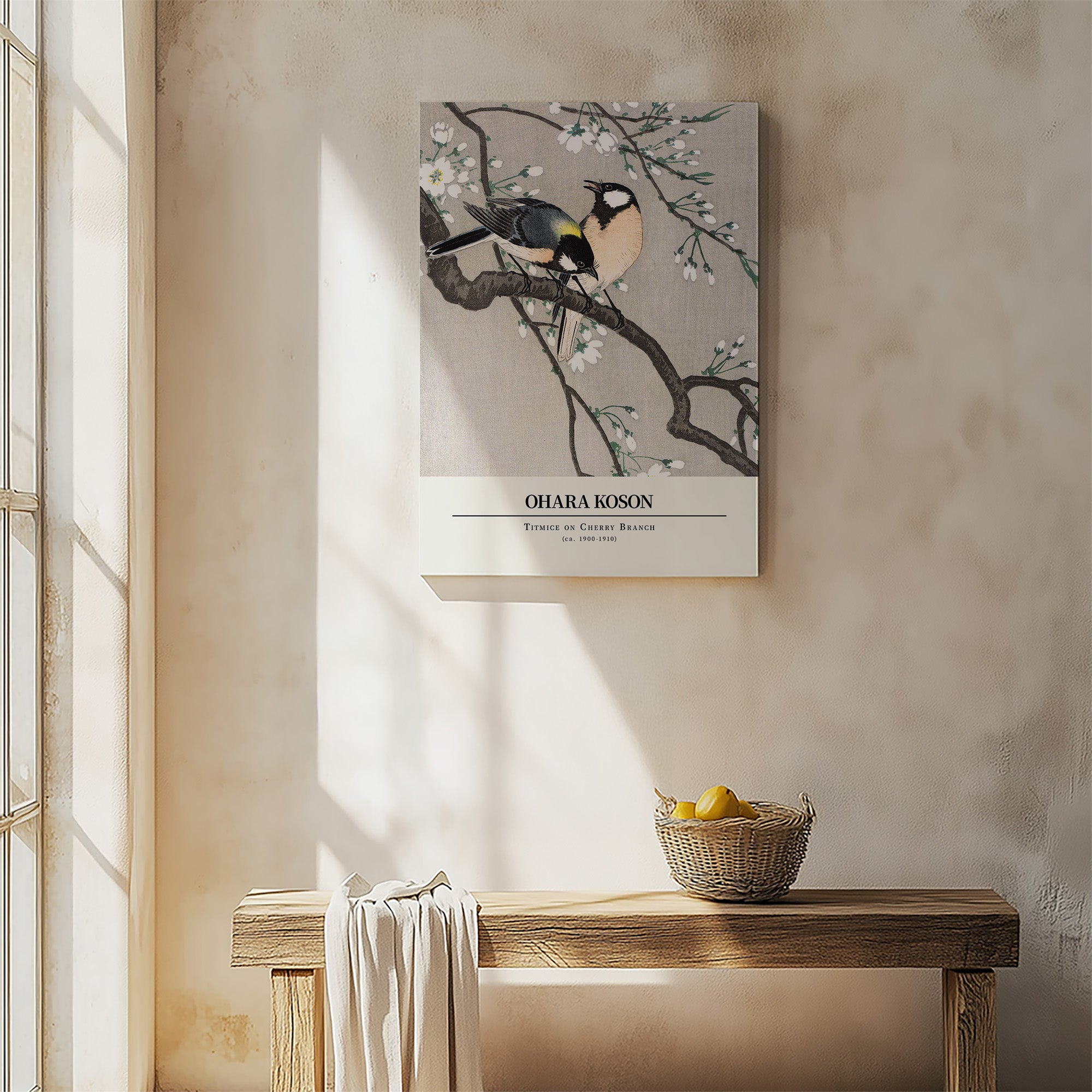 Meisen auf dem Kirschzweig - Galeriestil