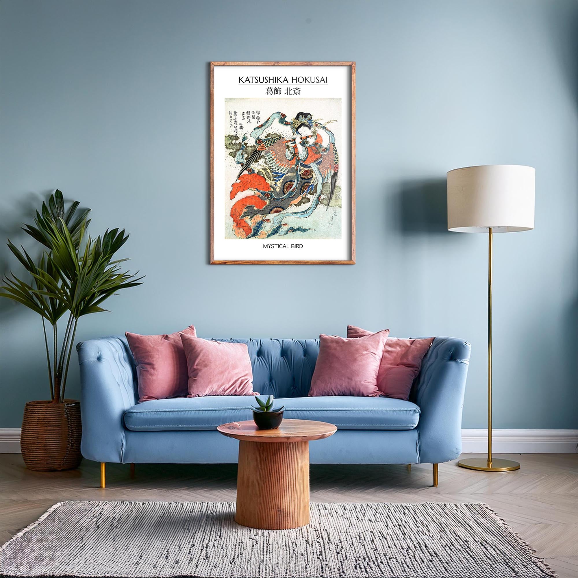 Design concept No. 28 for Katsushika Hokusai: Mystical Bird - Gallery-style Japanese Wall Art