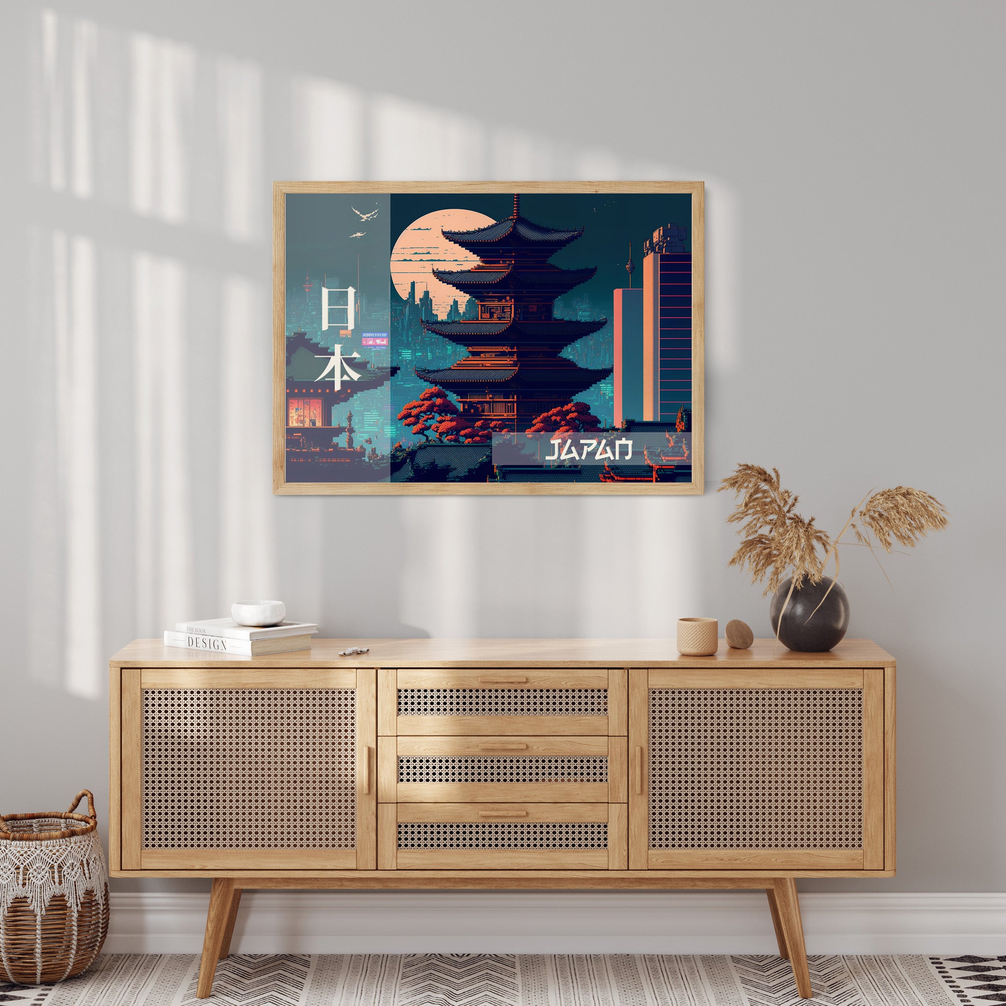 Design Concept No. 10 for Japan Fusion - Japandi Style Modern Poster Art