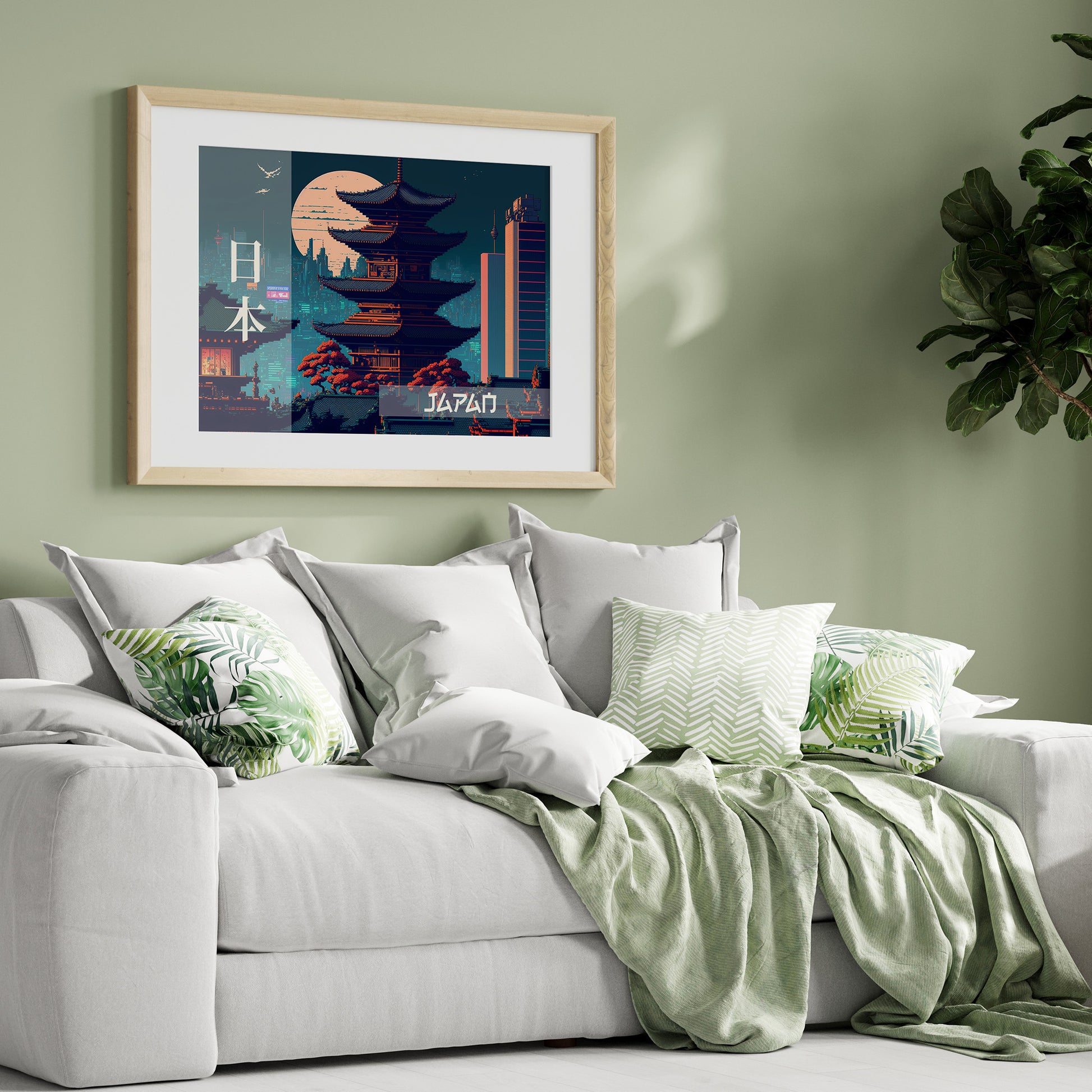 Design Concept No. 31 for Japan Fusion - Japandi Style Modern Poster Art