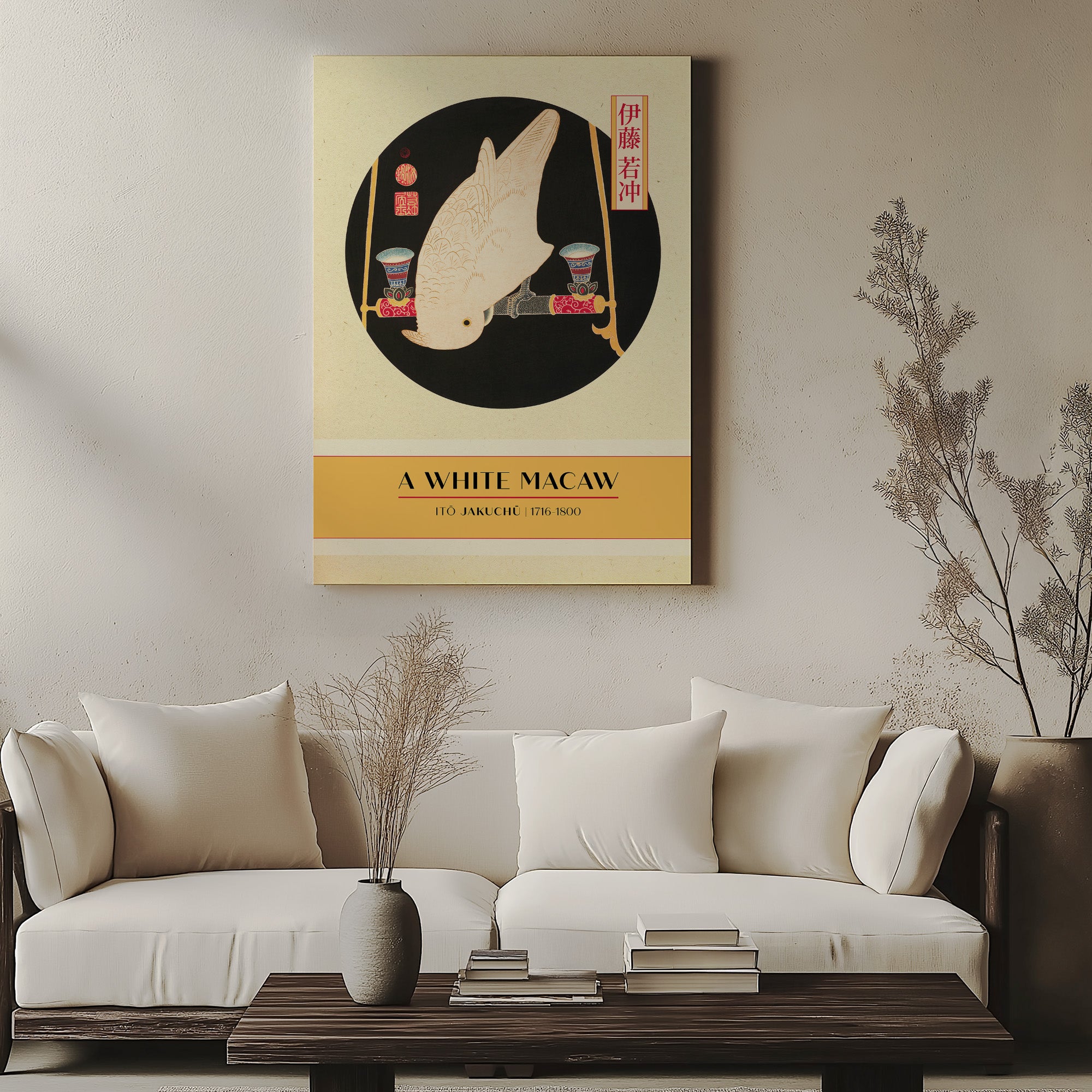 Ein weißer Ara – Galerie-Stil