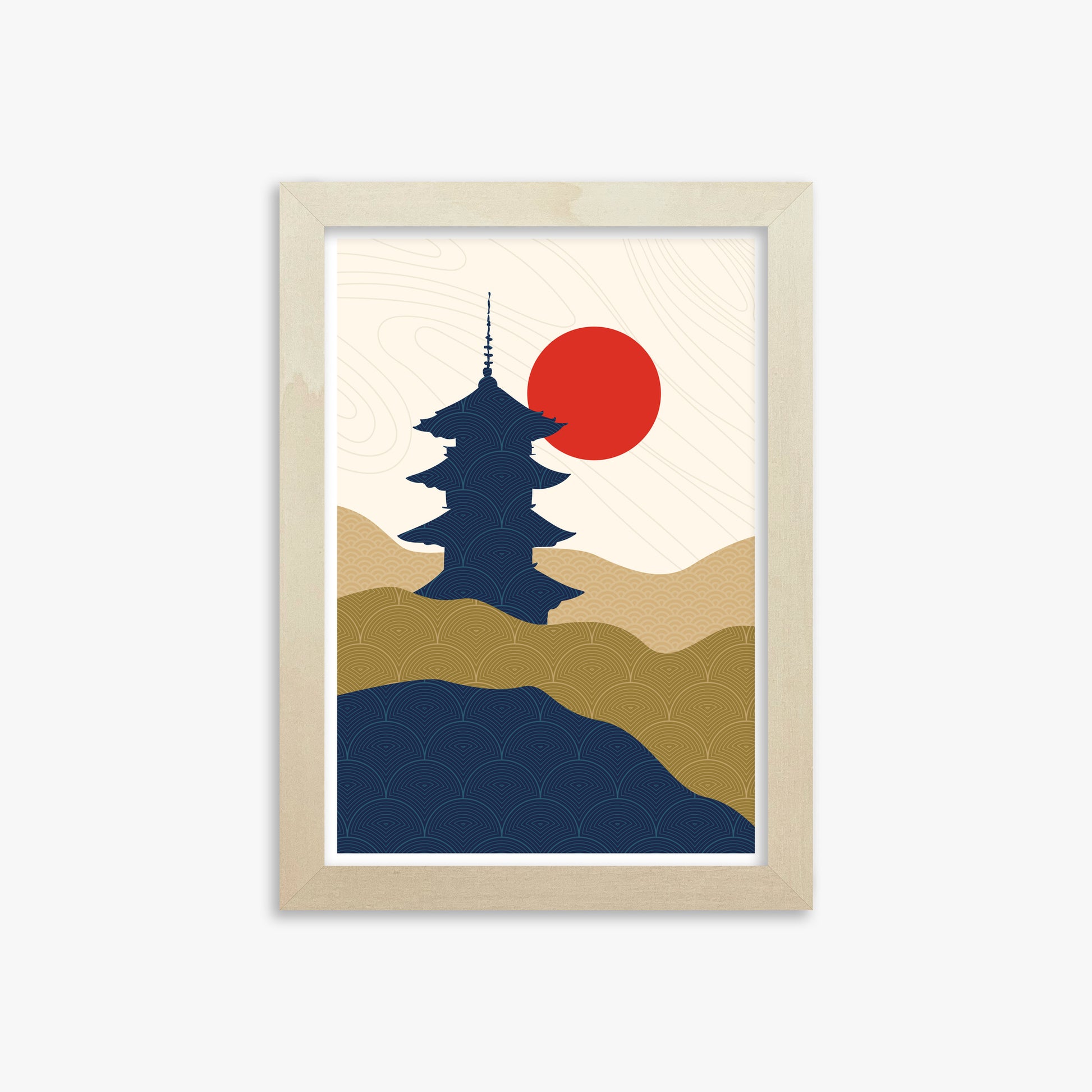 Shrine in the Sun, 21x30cm Framed Poster With Lime Wood Frame
