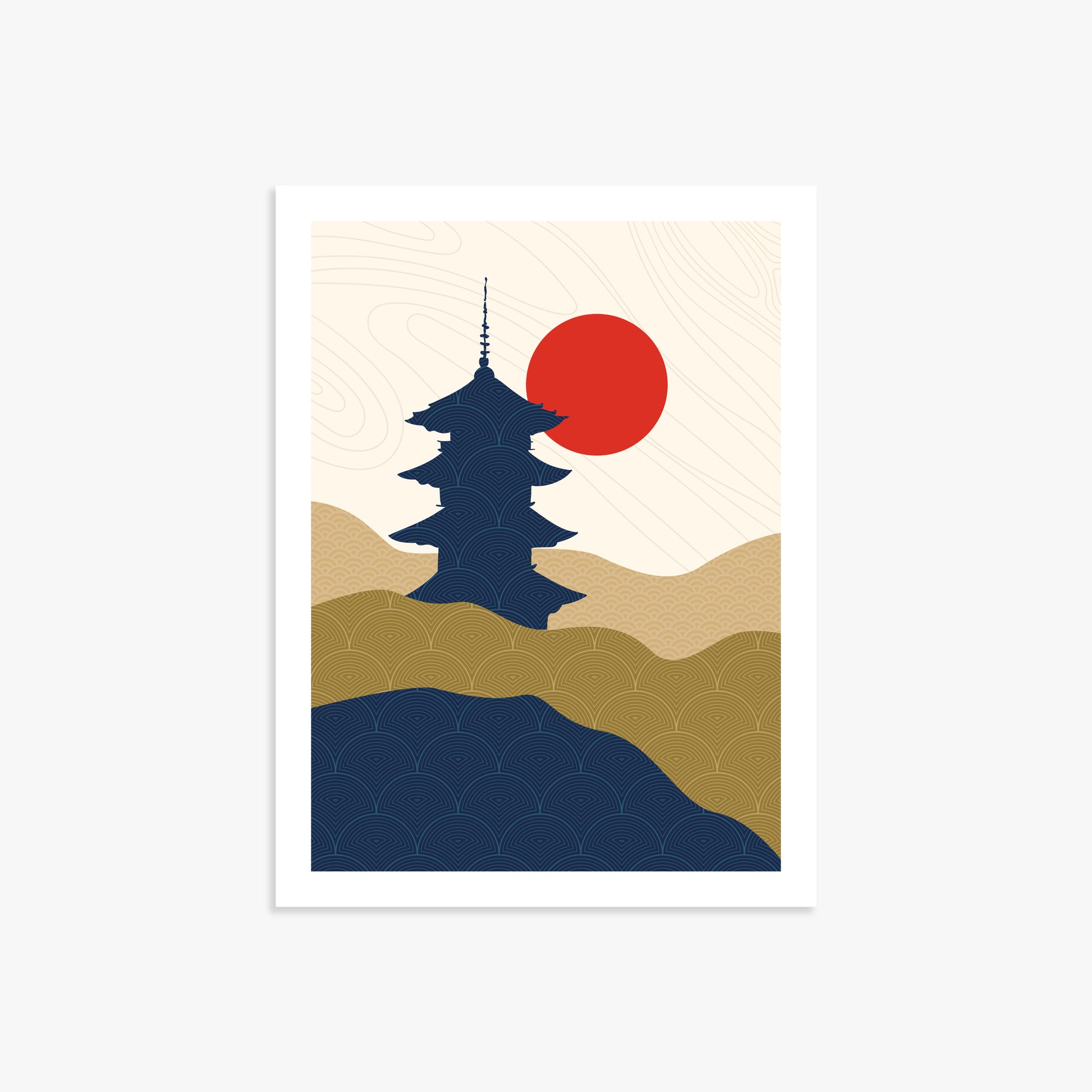 Shrine in the Sun, 30x40cm Poster Unframed