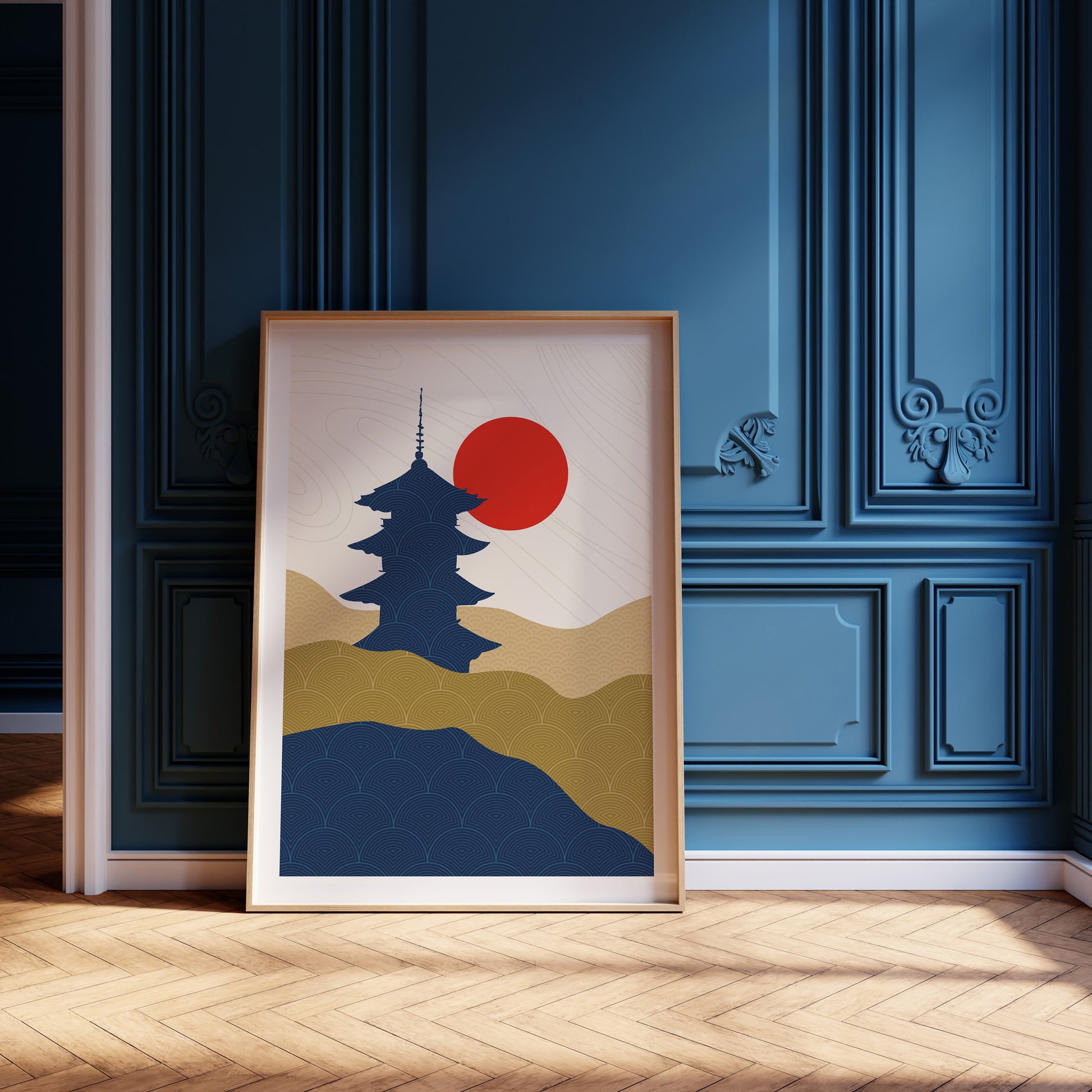 Design Concept No. 12 for Shrine in the Sun Modern Poster Art