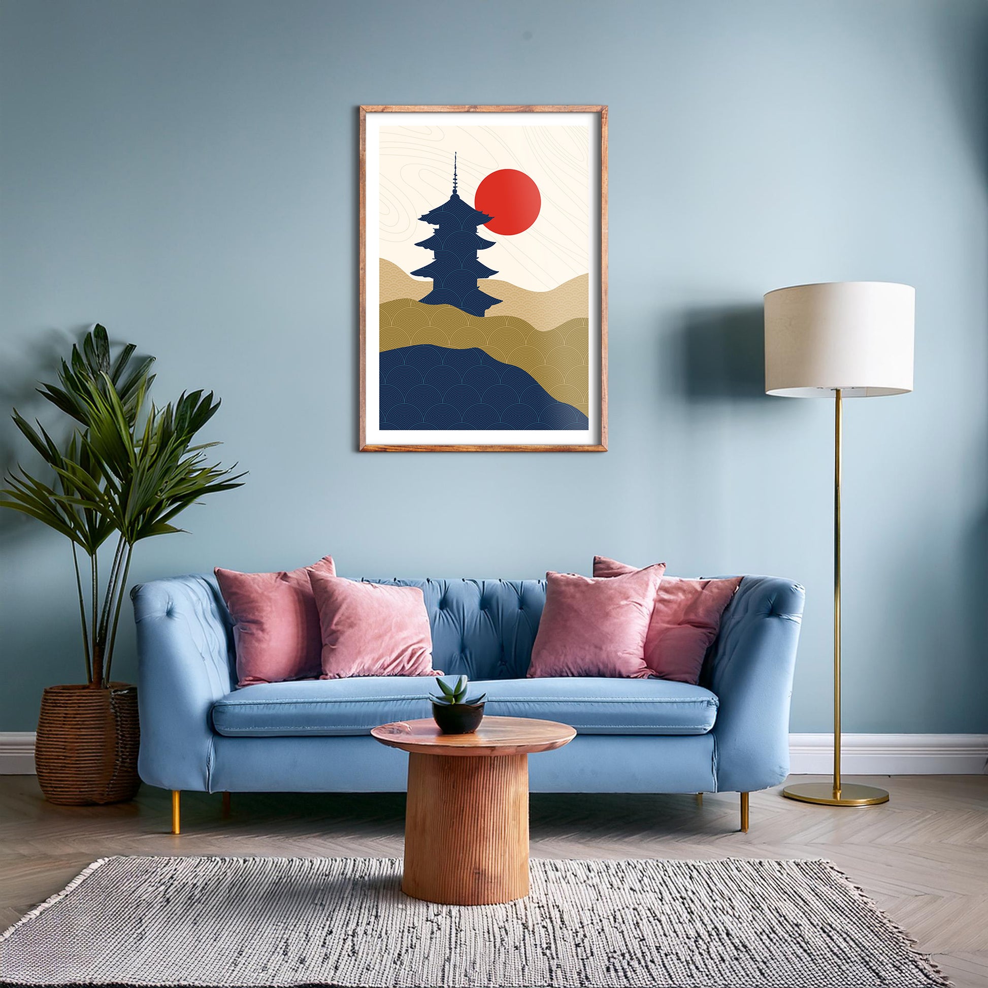 Design Concept No. 28 for Shrine in the Sun Modern Poster Art