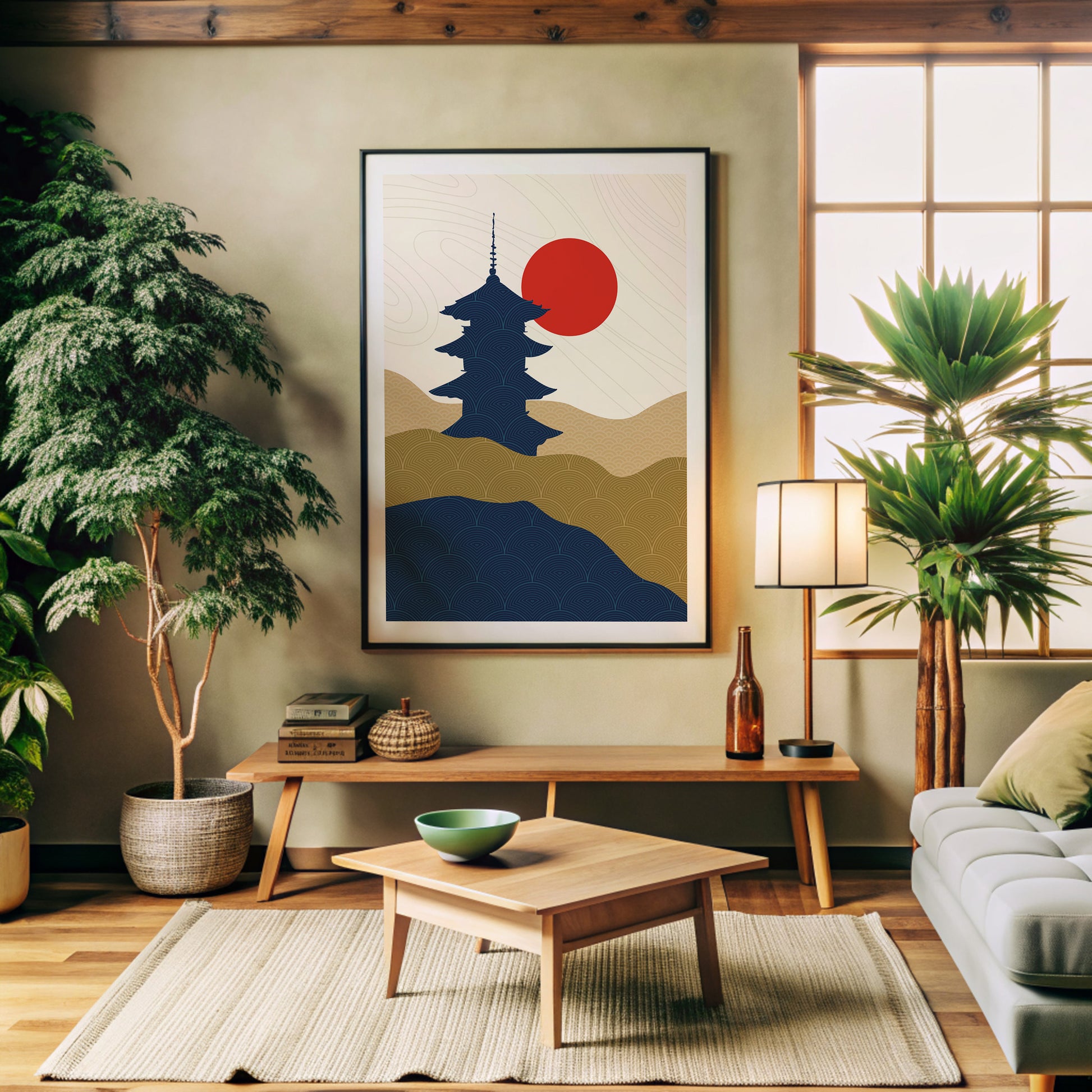 Design Concept No. 32 for Shrine in the Sun Modern Poster Art
