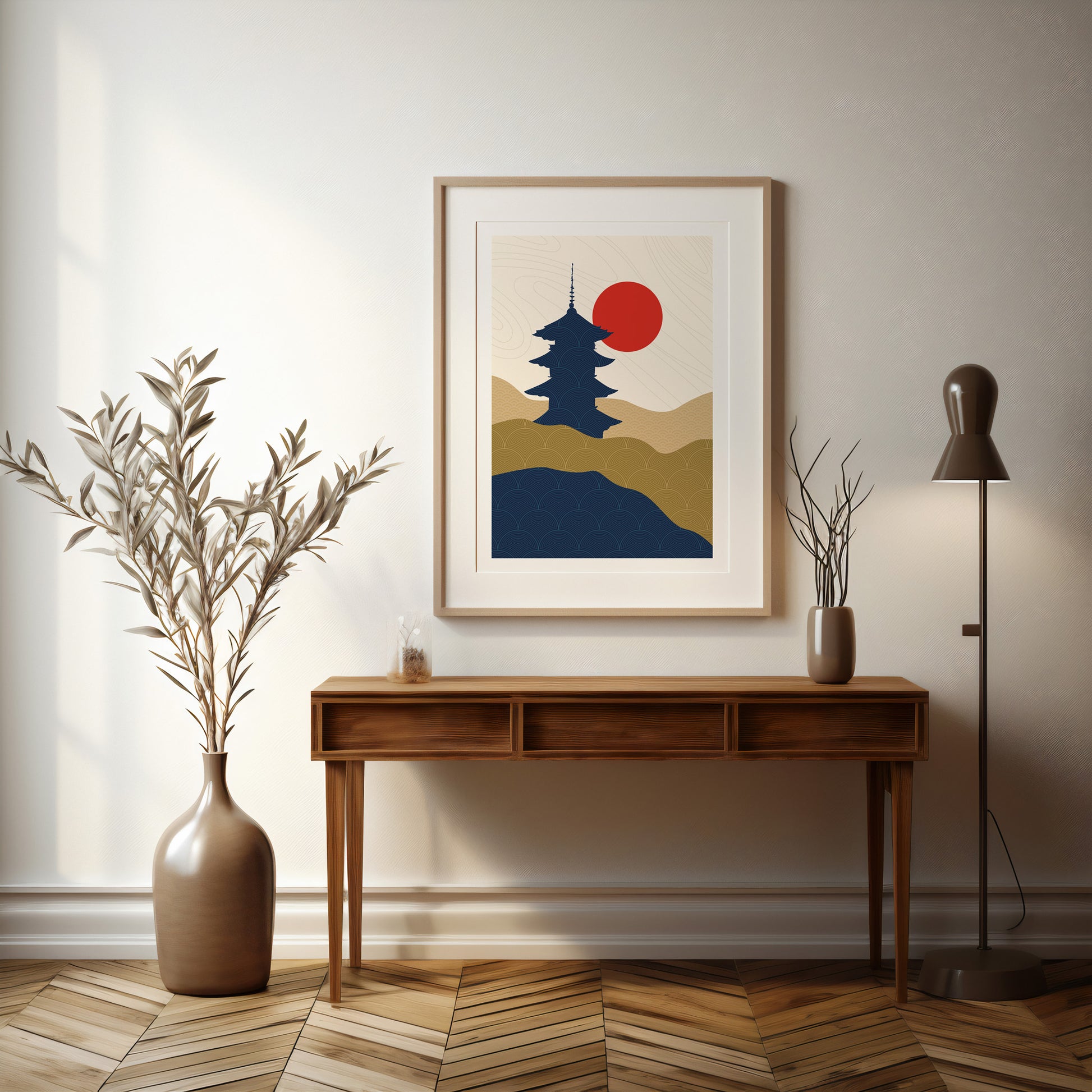 Design Concept No. 37 for Shrine in the Sun Modern Poster Art