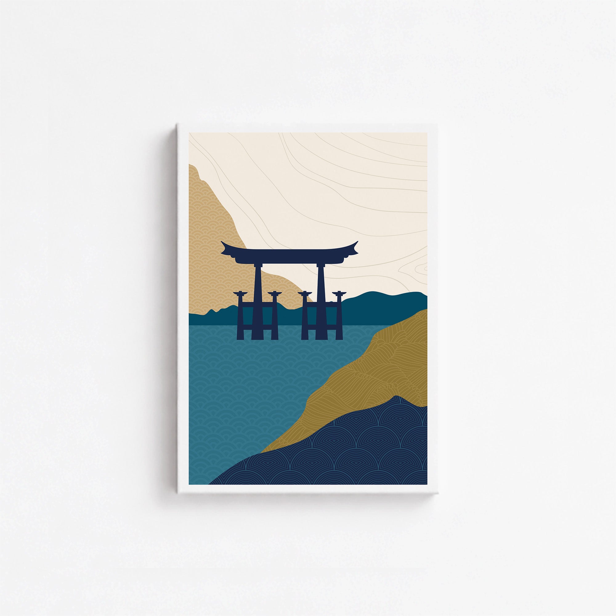 Porte Torii dans l'eau