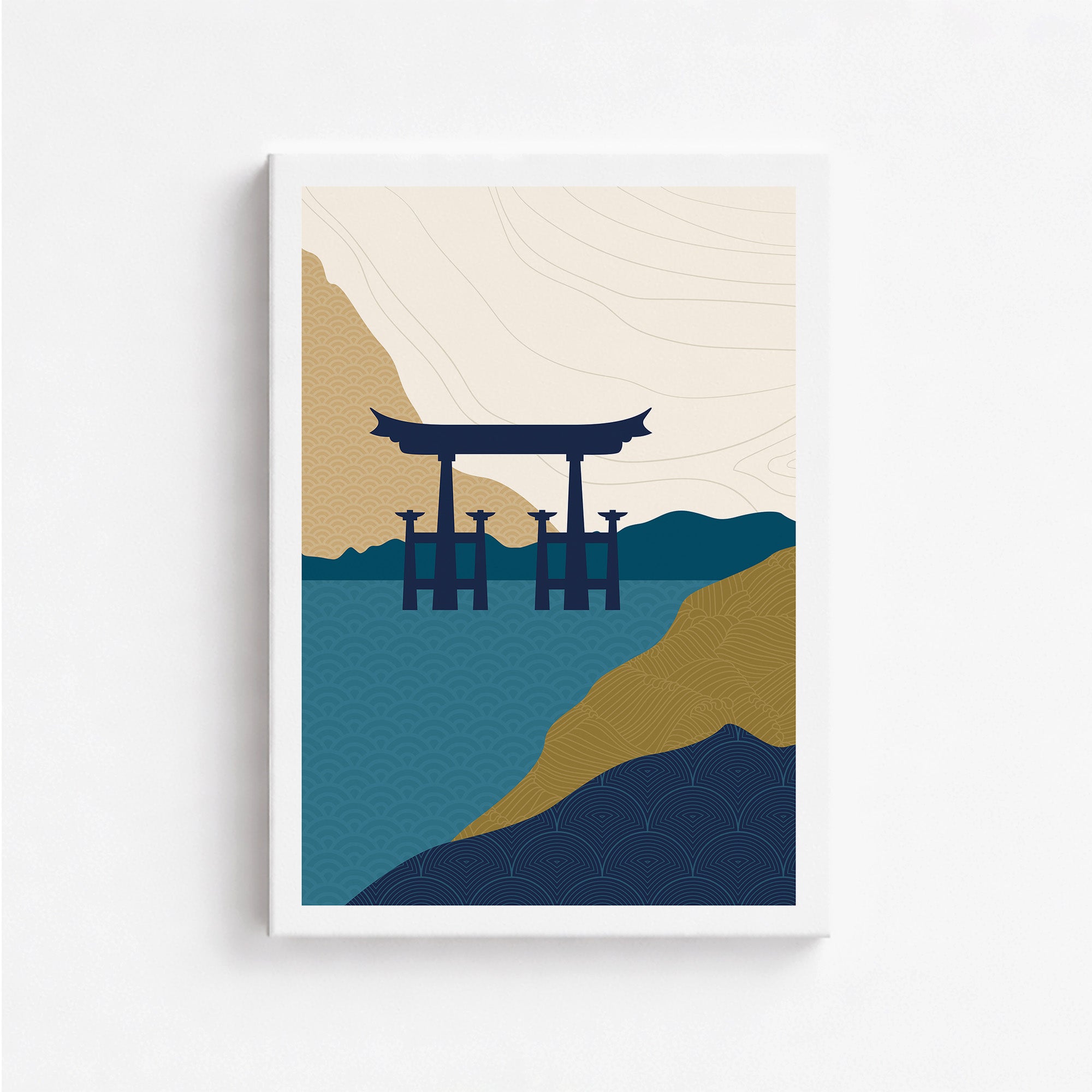 Porte Torii dans l'eau