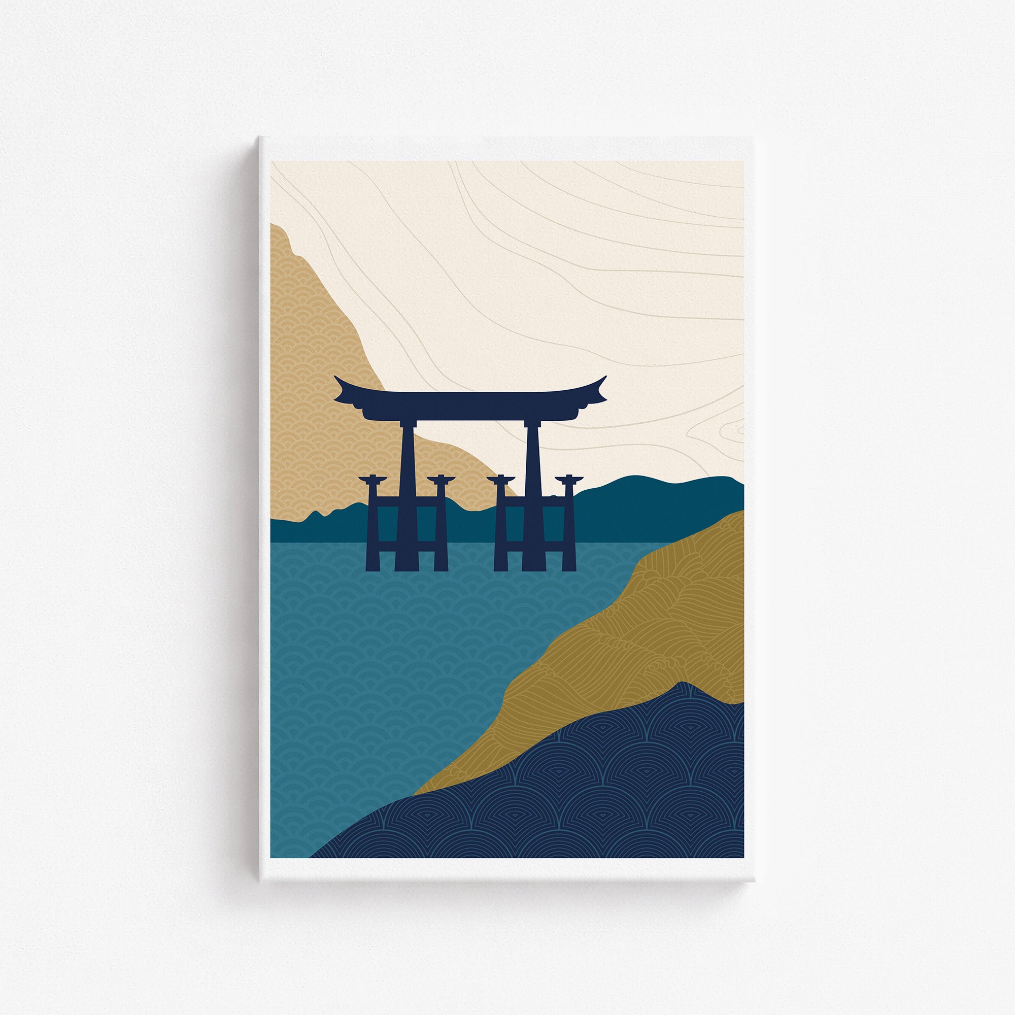 Porte Torii dans l'eau