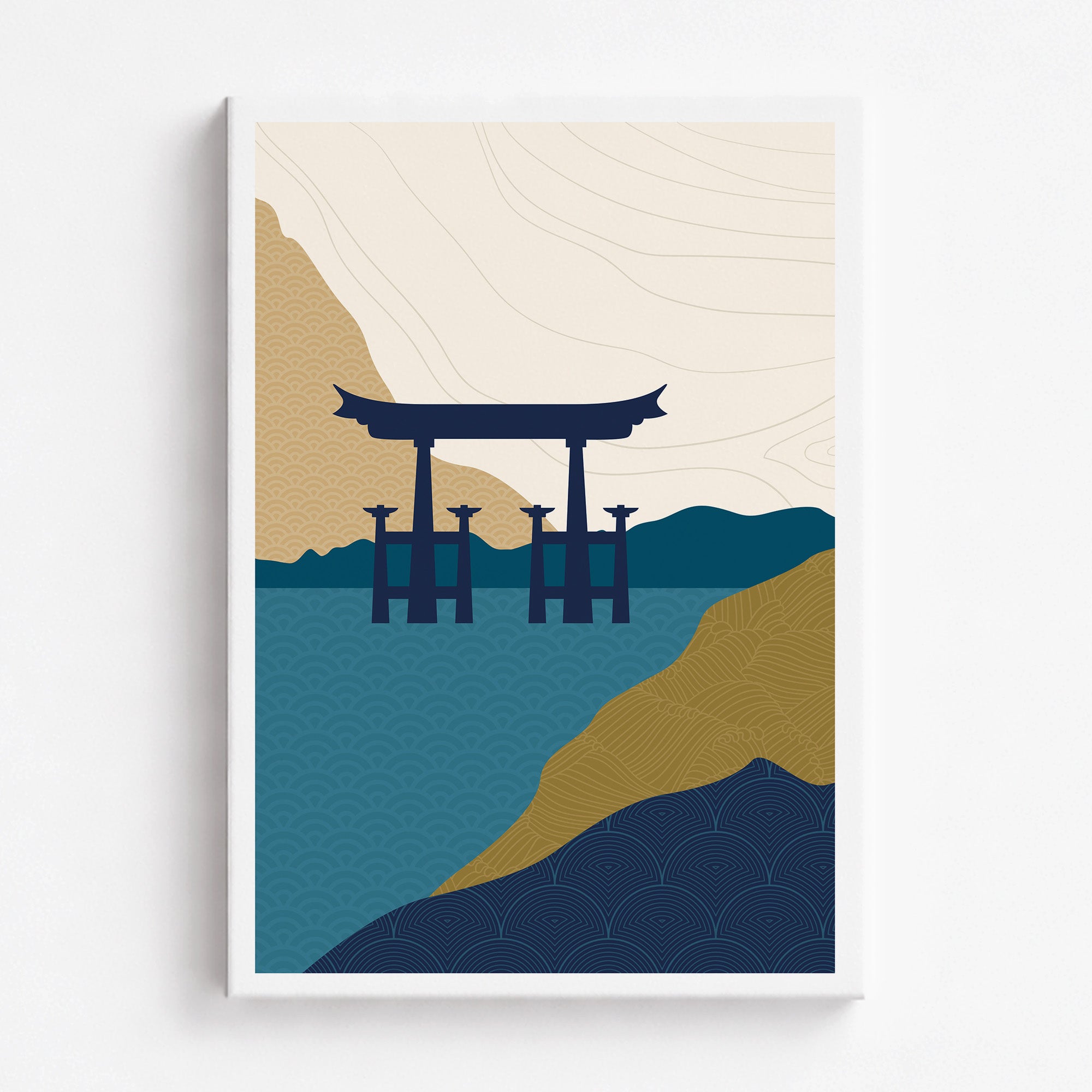 Porte Torii dans l'eau