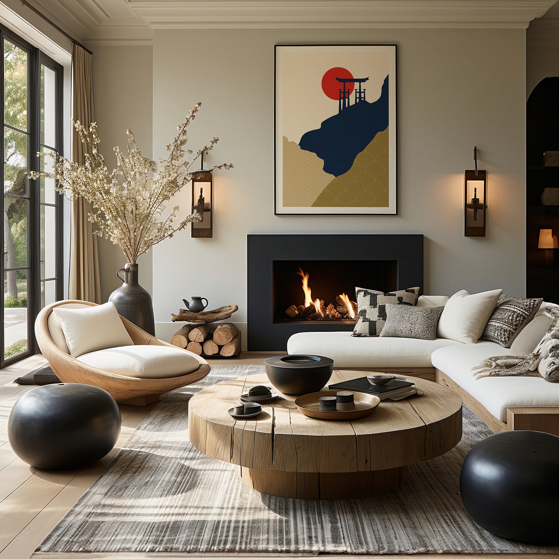 Design Concept No. 39 for Torii Gate in the Sun Modern Poster Art