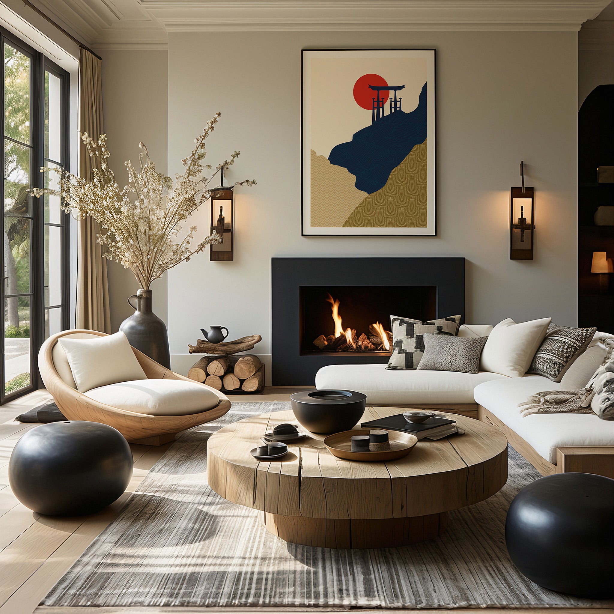 Design Concept No. 39 for Torii Gate in the Sun Modern Poster Art