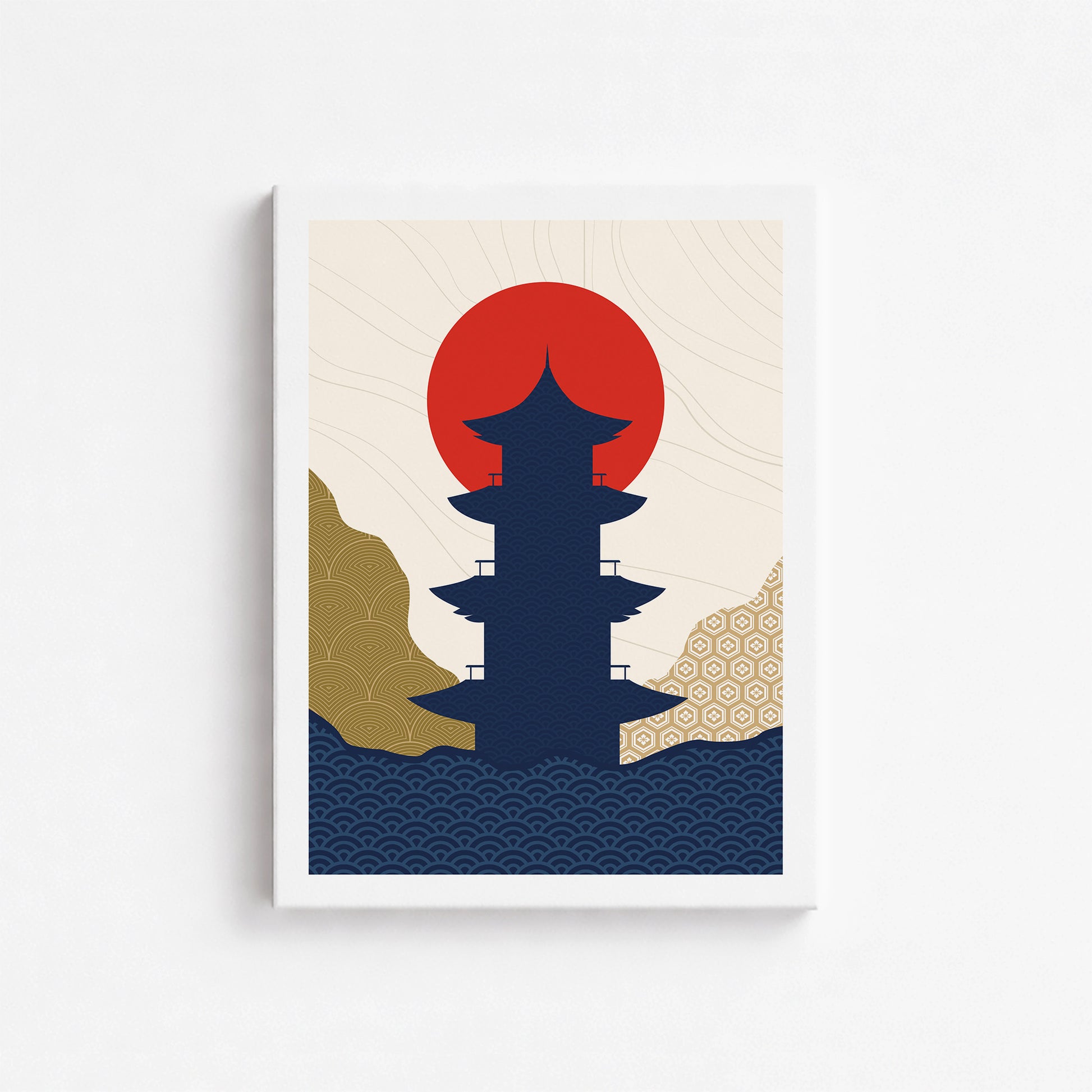 Shrine in the Sun 2, 30x40cm Satin Canvas Poster