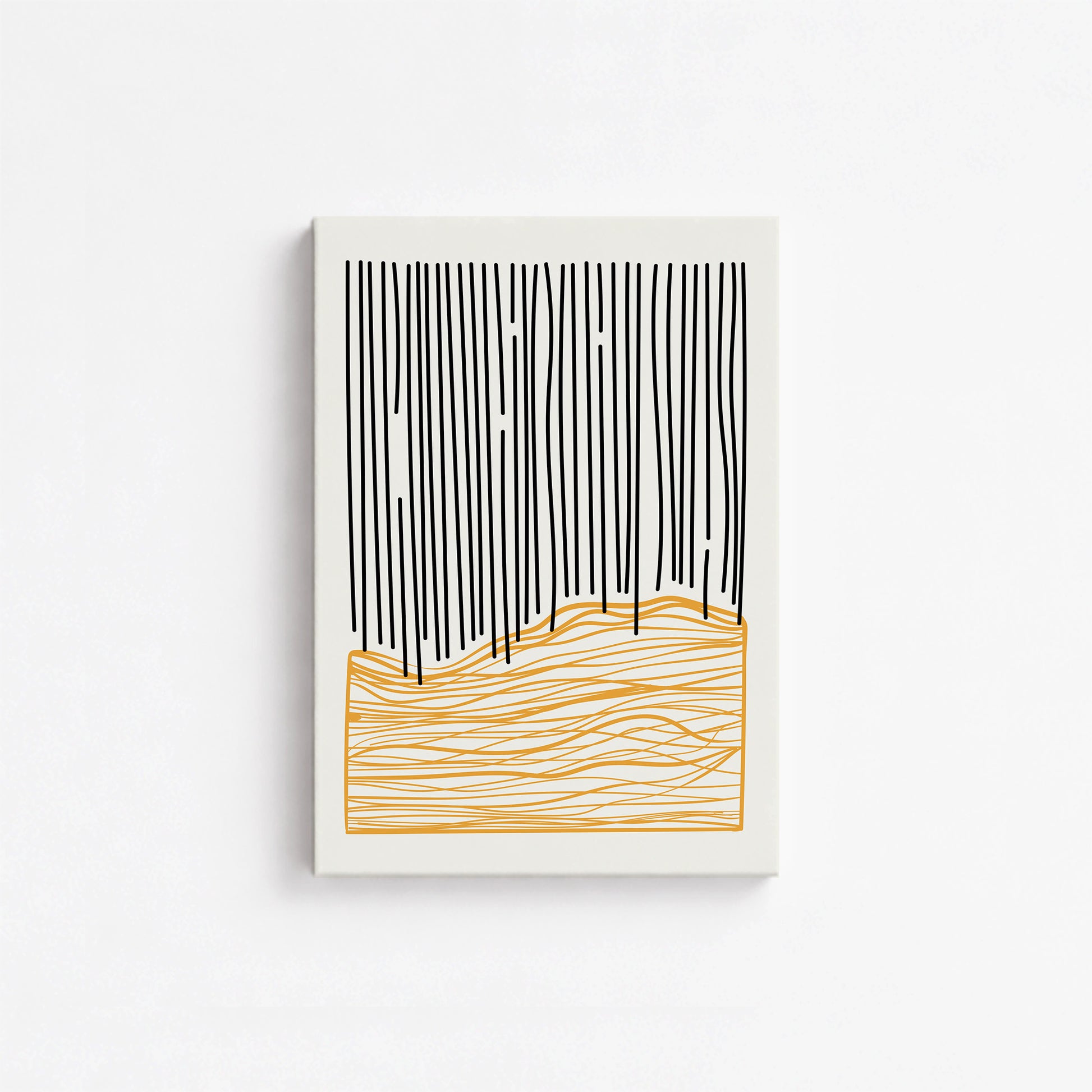 Rain over Hills, 21x30cm Satin Canvas Poster