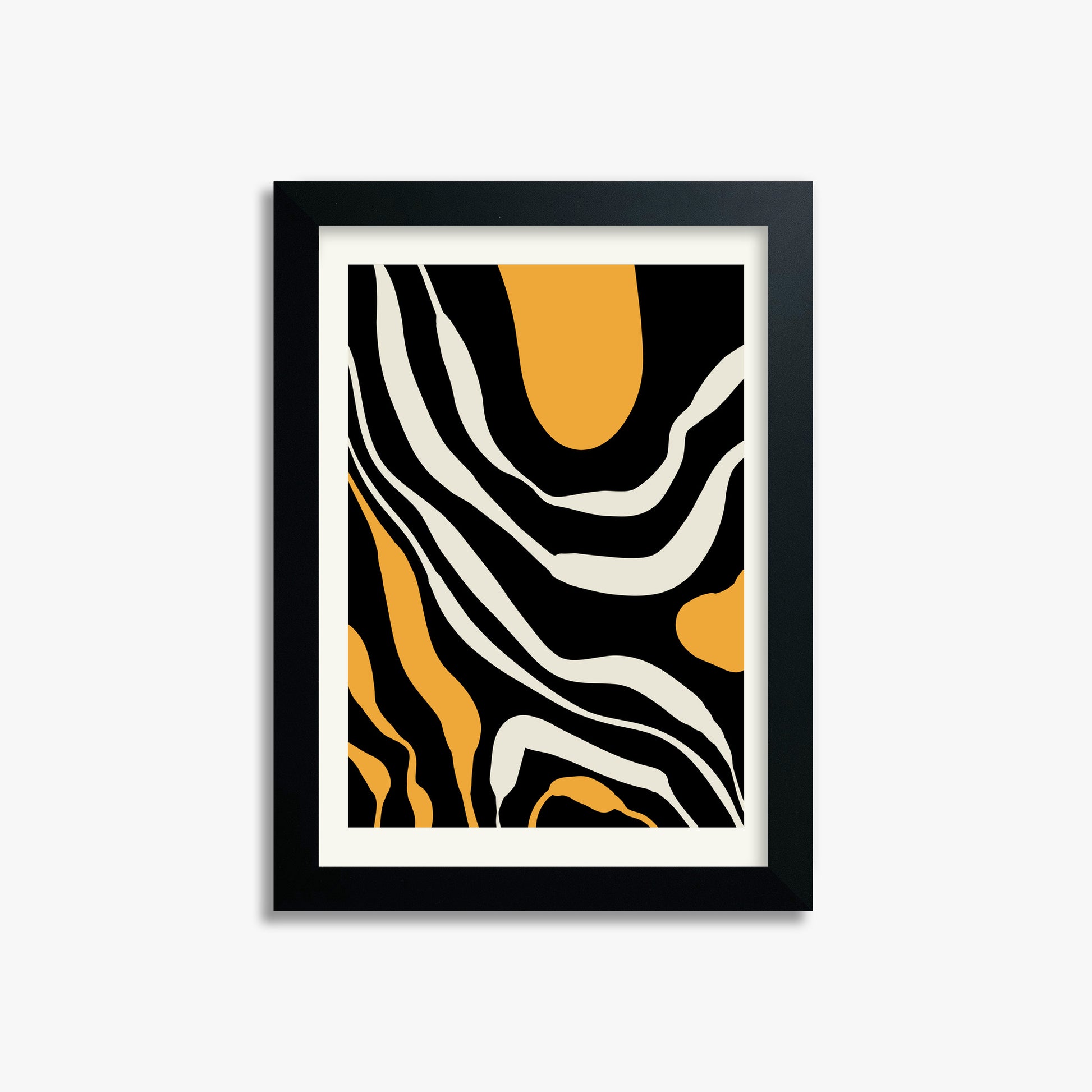 Rivers, 21x30cm Framed Poster With Black Frame