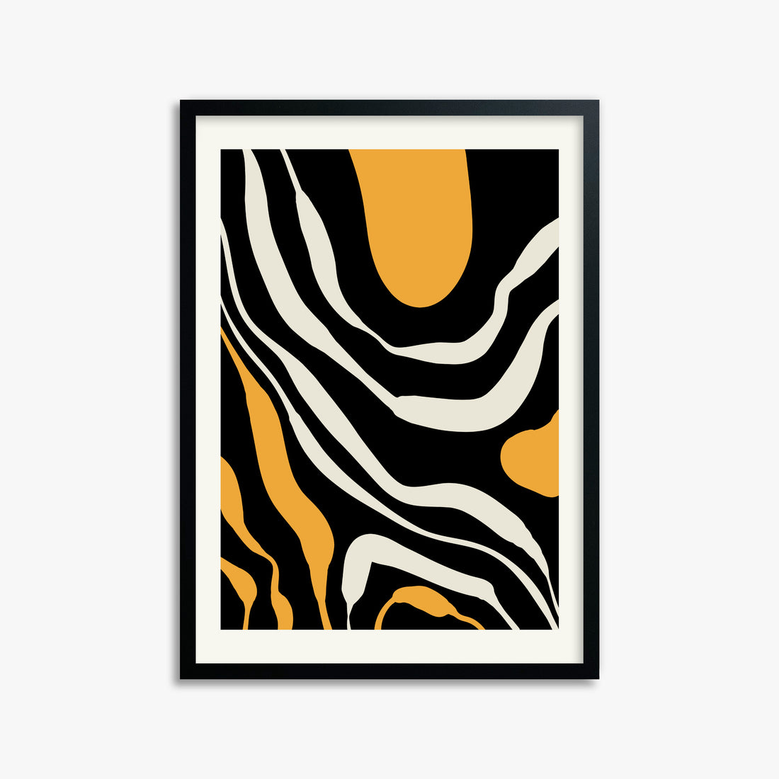 Rivers, 50x70cm Framed Poster With Black Frame