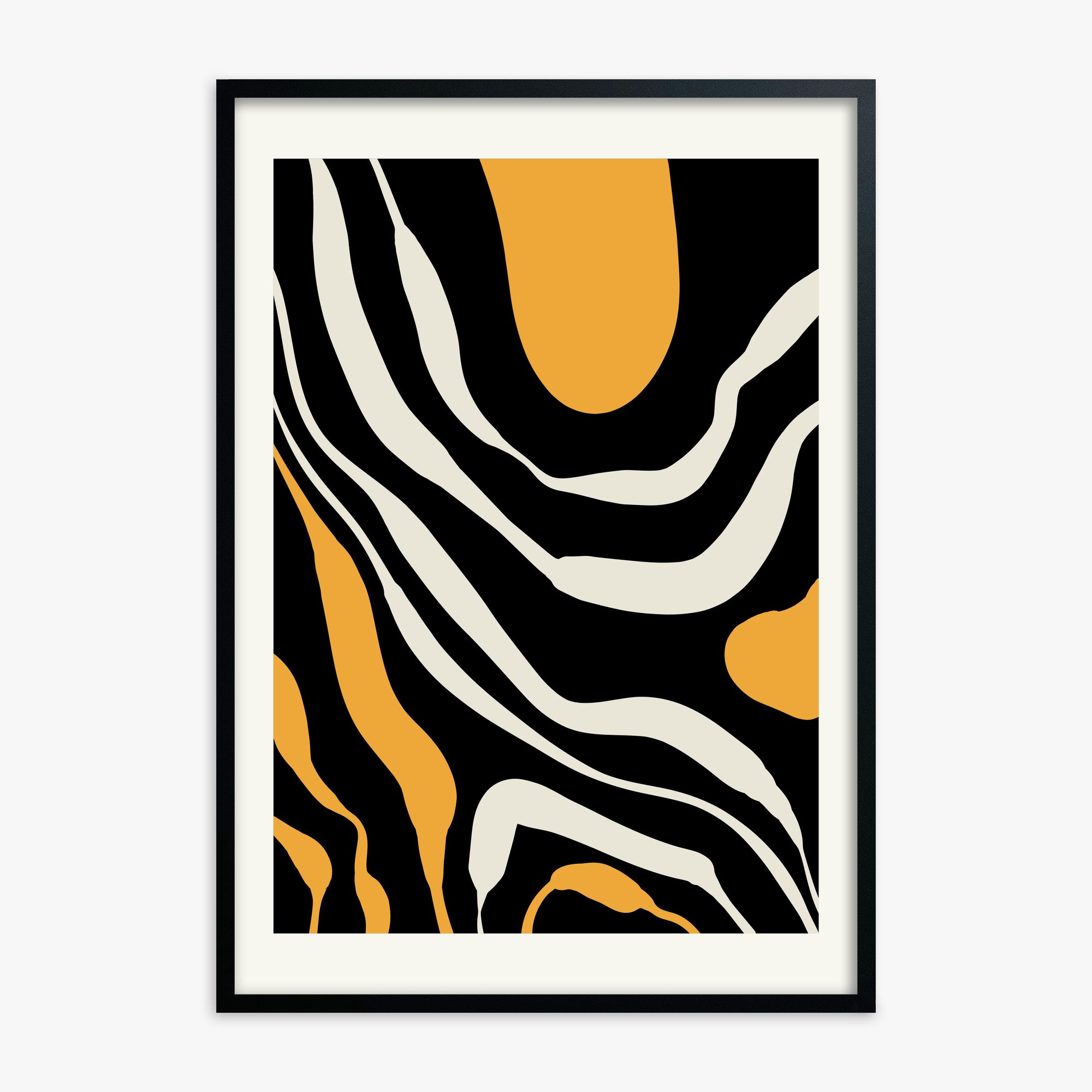 Rivers, Black Framed Poster With Black Frame