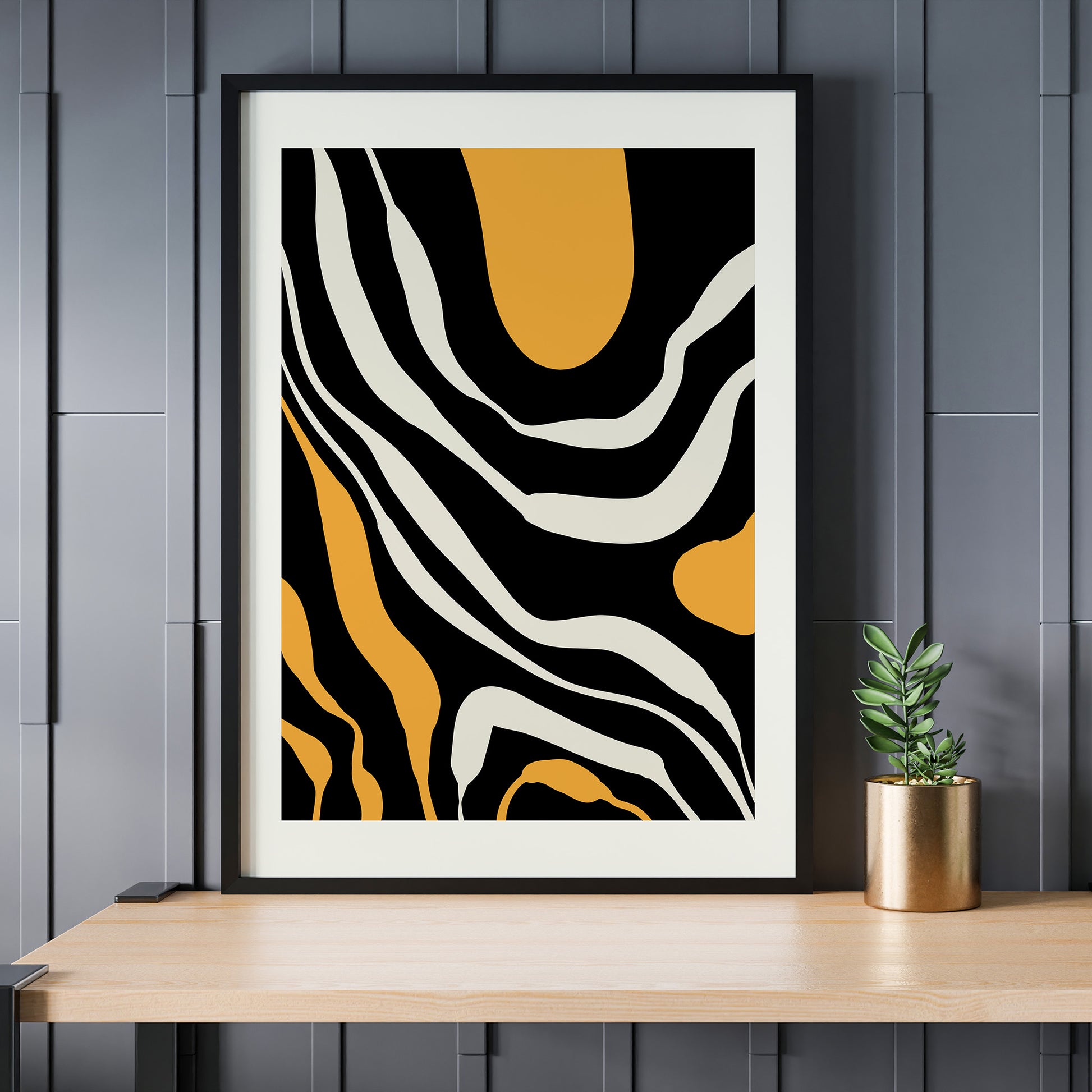 Design Concept No. 24 for Rivers Modern Poster Art