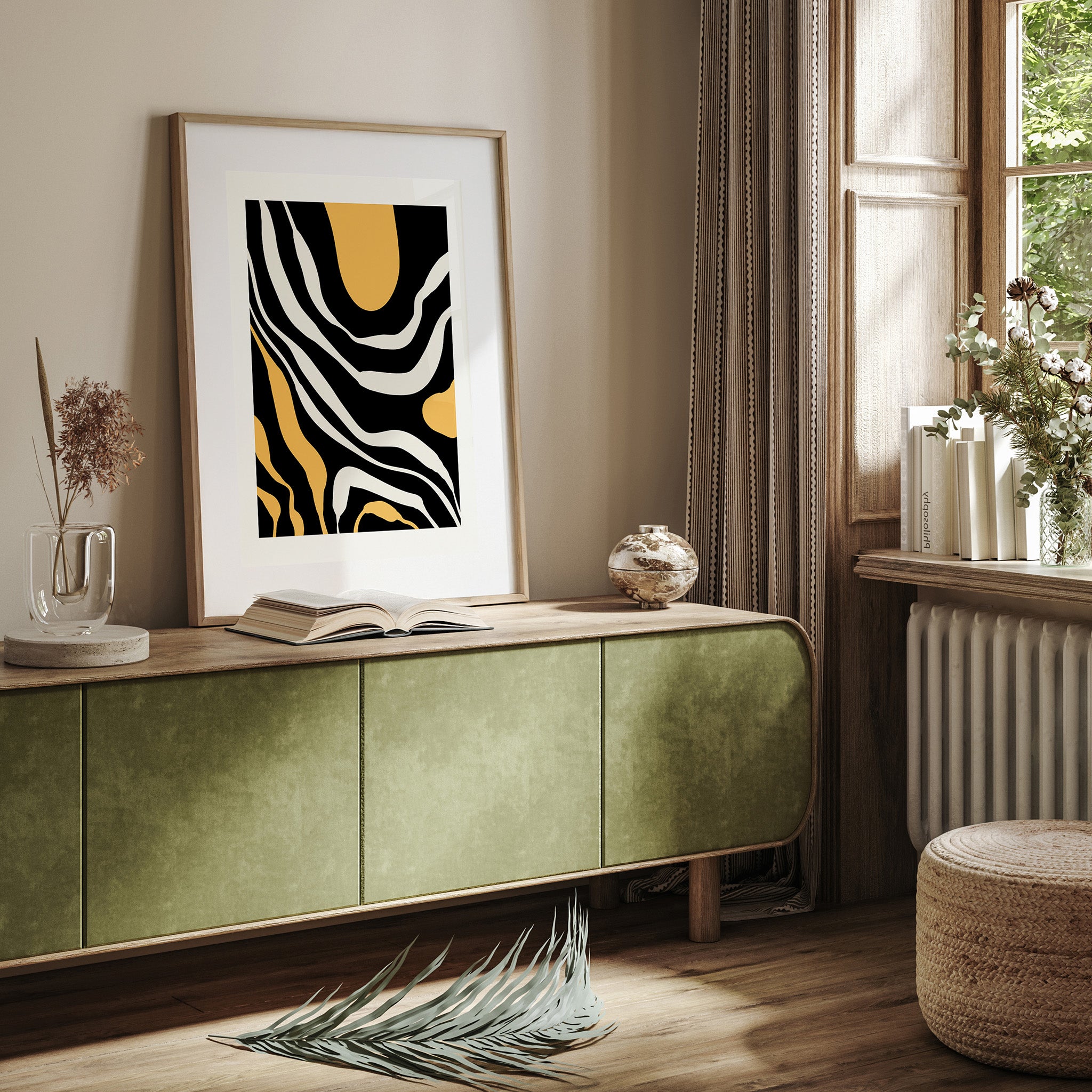 Design Concept No. 23 for Rivers Modern Poster Art