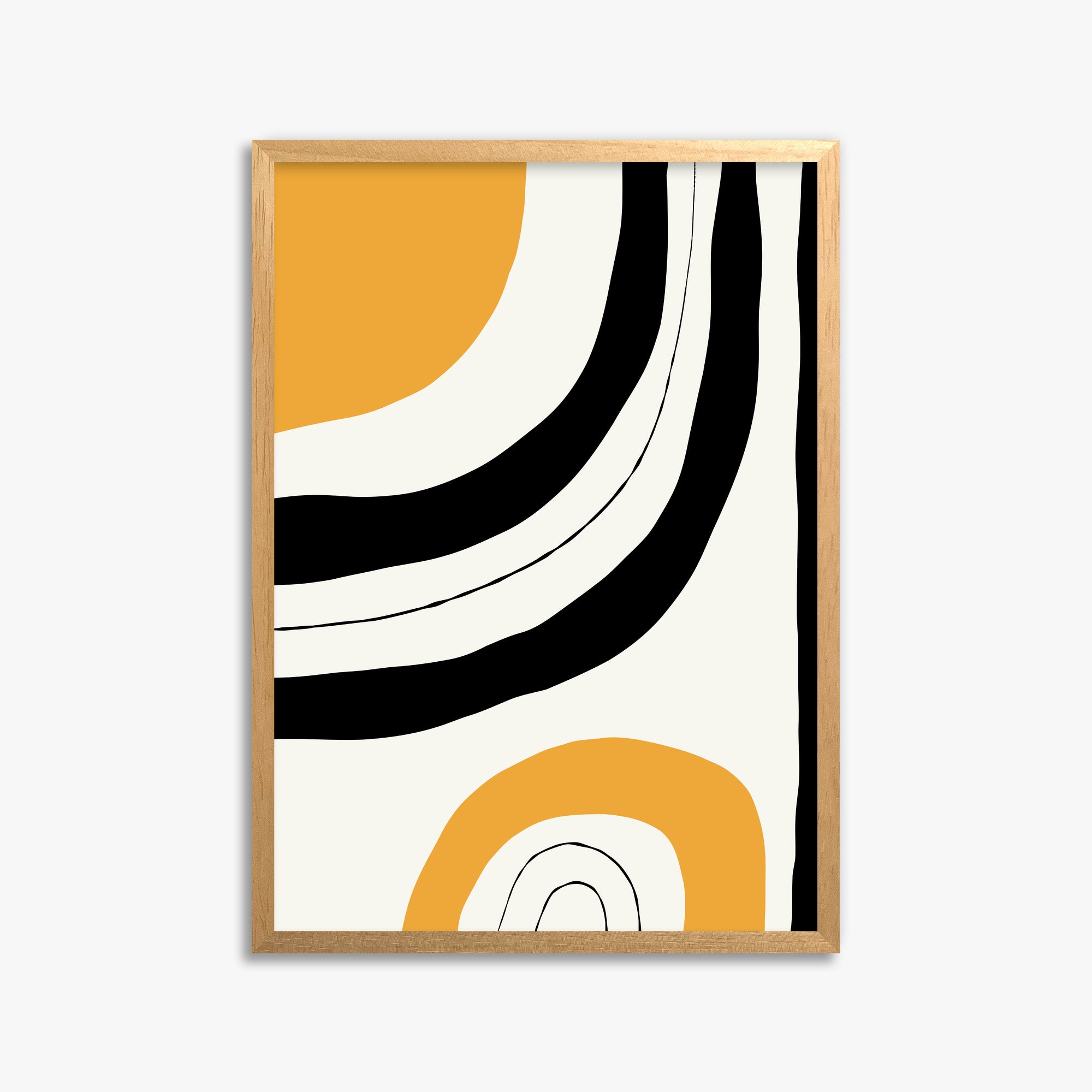 Sunbeams, 50x70cm Framed Poster With Oak Frame