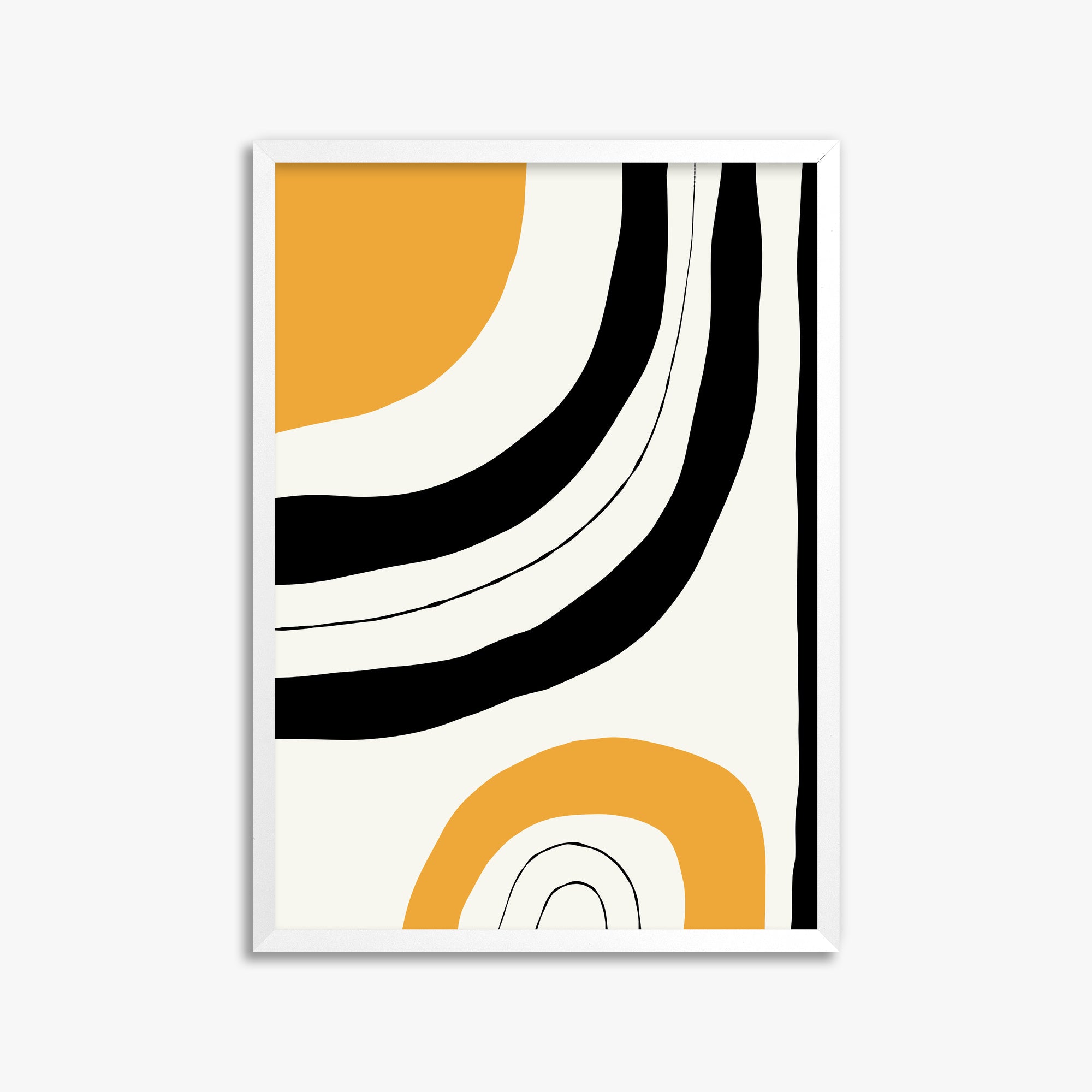 Sunbeams, 50x70cm Framed Poster With White Frame