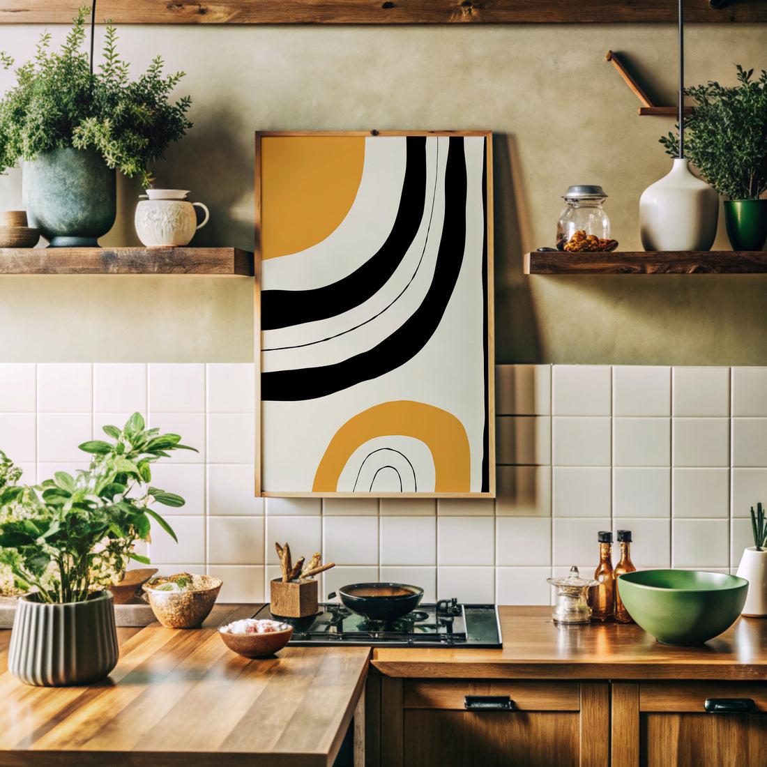 Sunbeams, 50x70cm Framed Poster With Black Frame