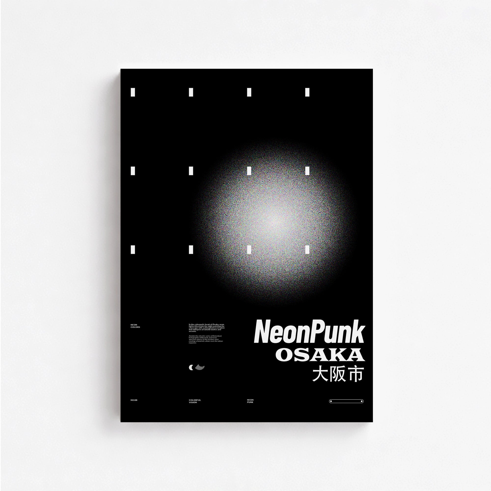 Schwarze Neon-Nacht