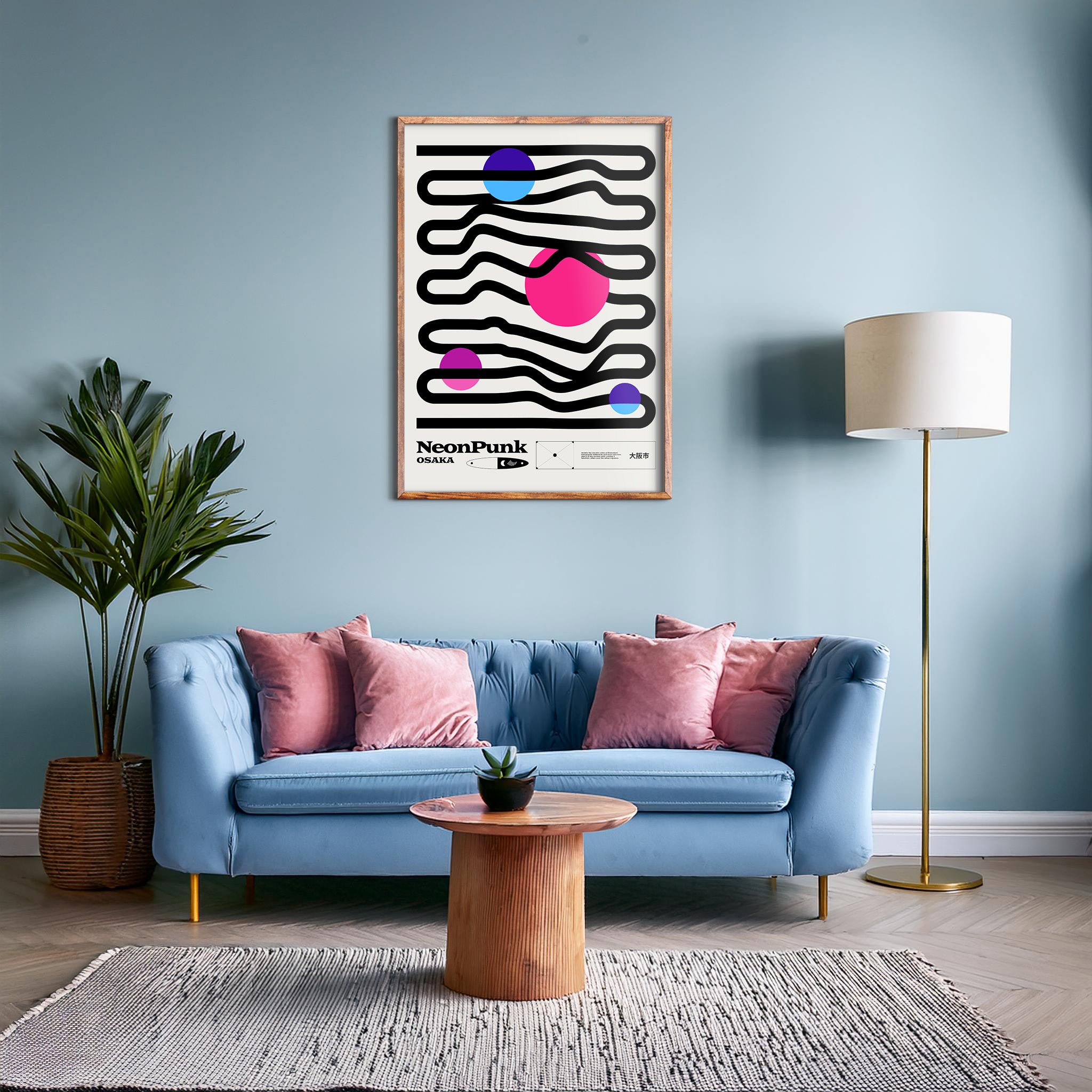 Design Concept No. 28 for Zig-Zags Modern Poster Art