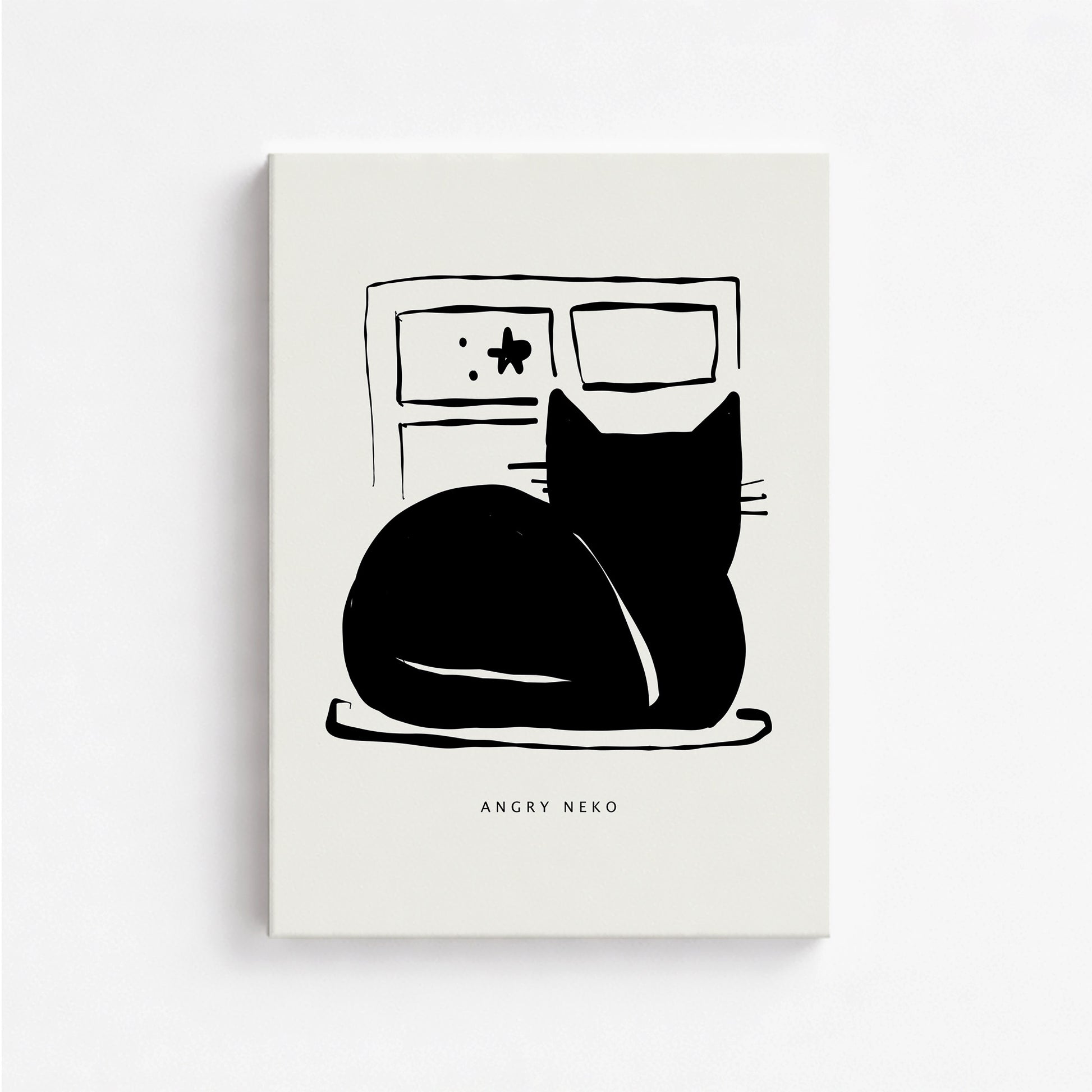 Nope, 50x70cm Satin Canvas Poster